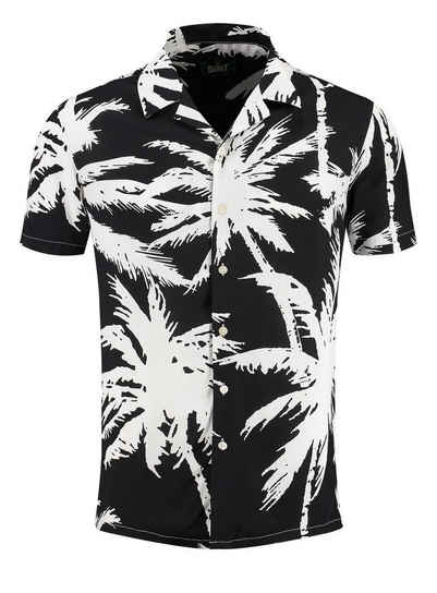 Key Largo Hawaiihemd Herren Hawaii Freizeit Hemd Aruba MSH00012 Regular Kurzarm Kentkragen Gemustert