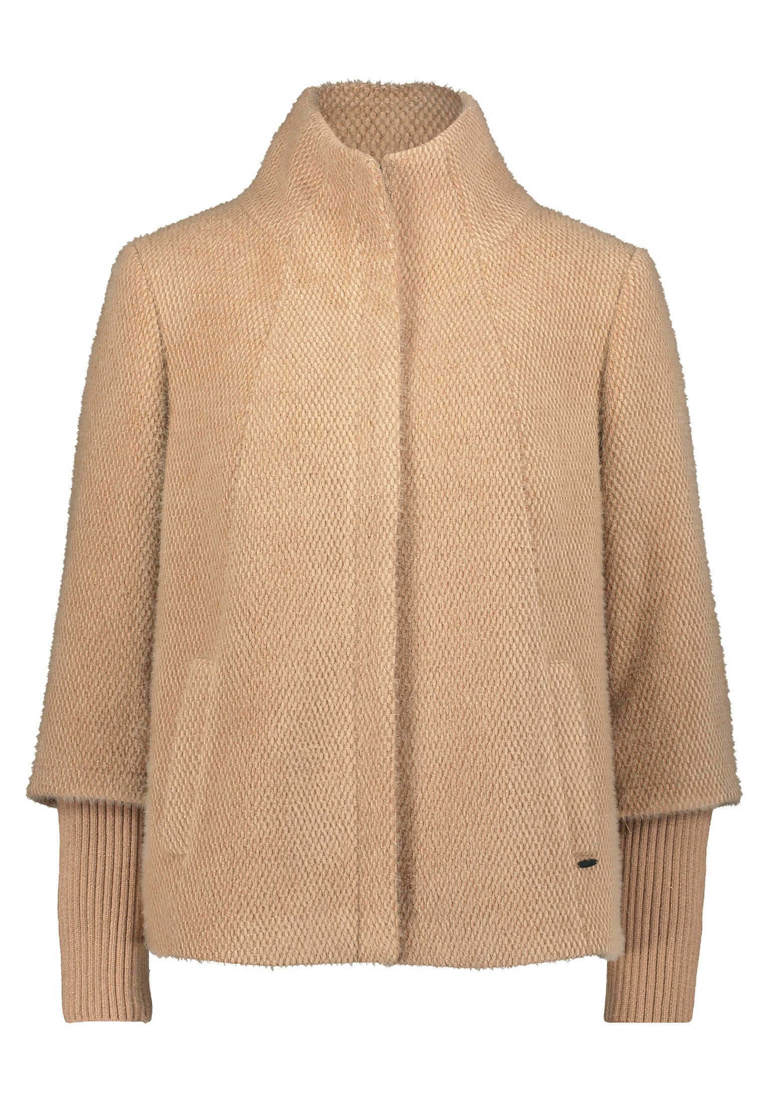 Betty&Co Fellimitatjacke Damen Kuscheljacke mit Rippbündchen günstig online kaufen