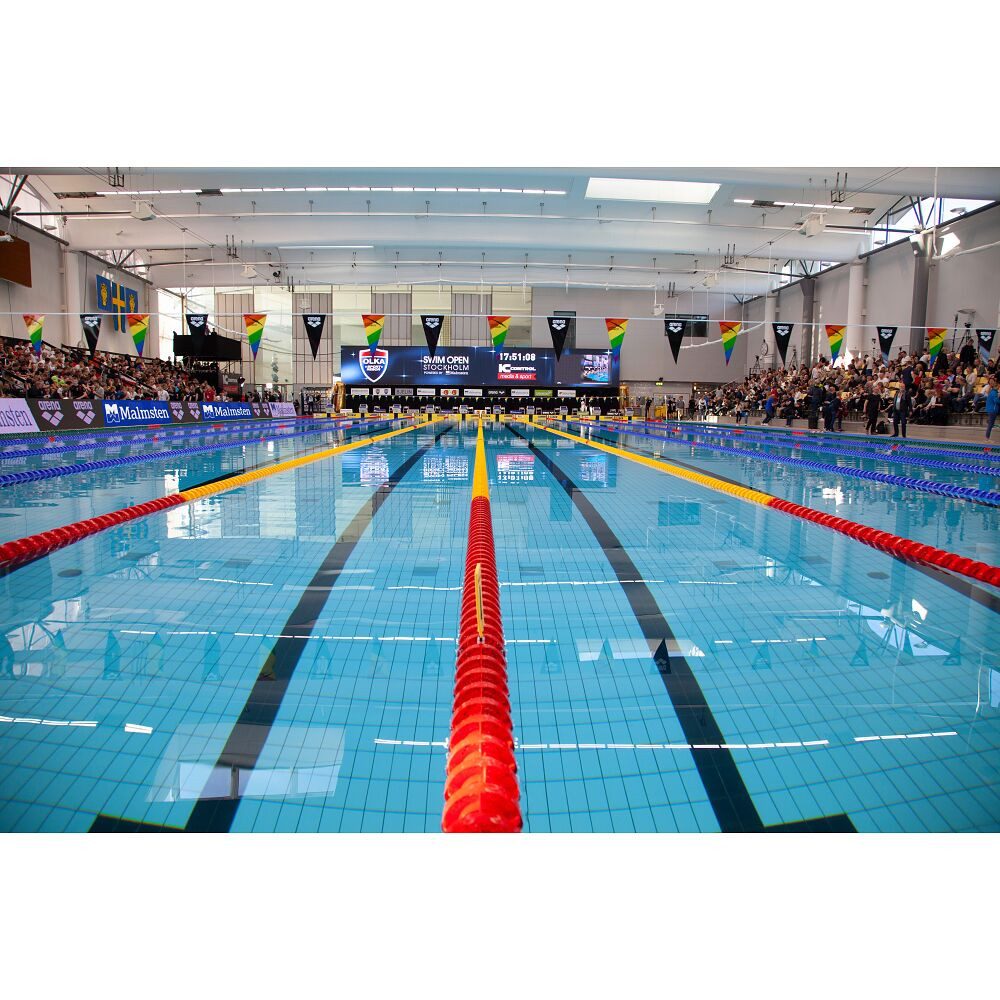 Malmsten Schwimmbecken Wettkampfleine Gold Pro, Nach FINA und LEN gefertigt