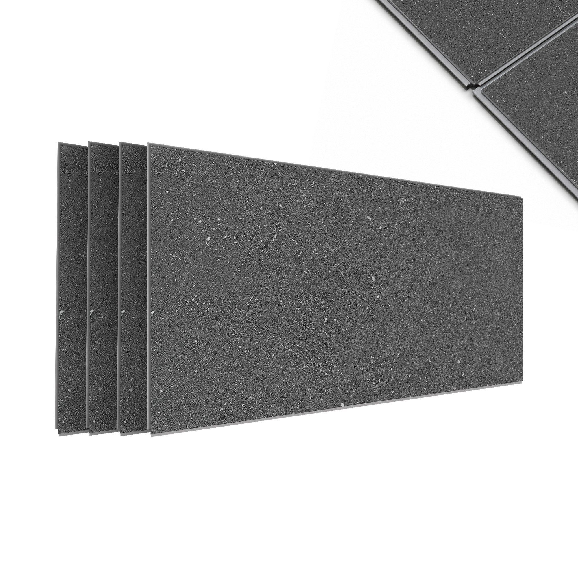 IZODEKOR 3D Wandpaneel SPC Wandverkleidung mit Klicksystem – Marmoroptik & Steinoptik, BxL: 60x120 cm, 0,72 qm, (1er- oder 4er-Set, optional mit 4 Montageklebern) wasserfest, hitzebeständig, kratzfest, pflegeleicht, für Bad & Küche