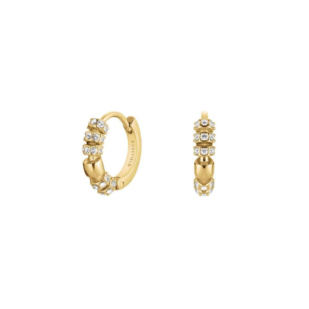 ROSEFIELD Creolen-Set ROSEFIELD Creolen Crystal Loop Huggies Gold JECLG-J1031
