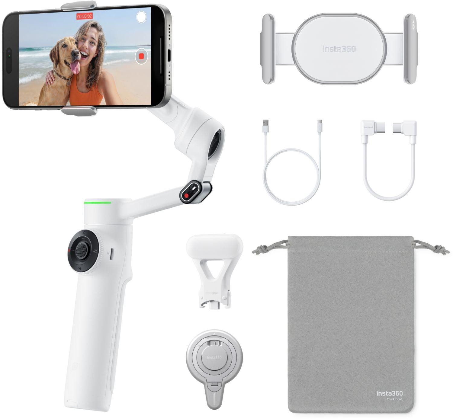 Insta360 Flow 2 Pro Creator Bundle summit white Кардан