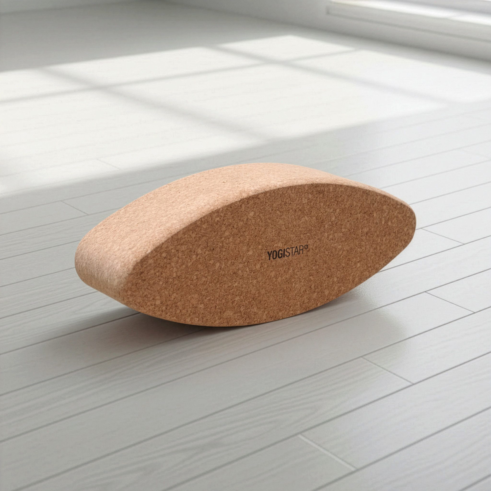 Yogistar Yogablock Yogablock yogiblock® egg - cork, (Standard, 1-tlg., Standard), Der etwas andere Yogablock! Raffinierte Form, natürliches Material.