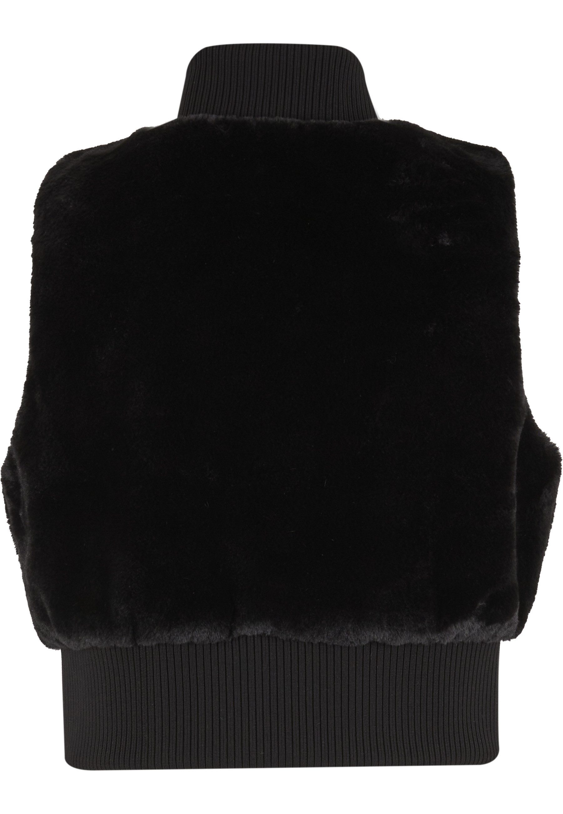 URBAN CLASSICS Steppweste Urban Classics Ladies Cropped Faux Fur Vest