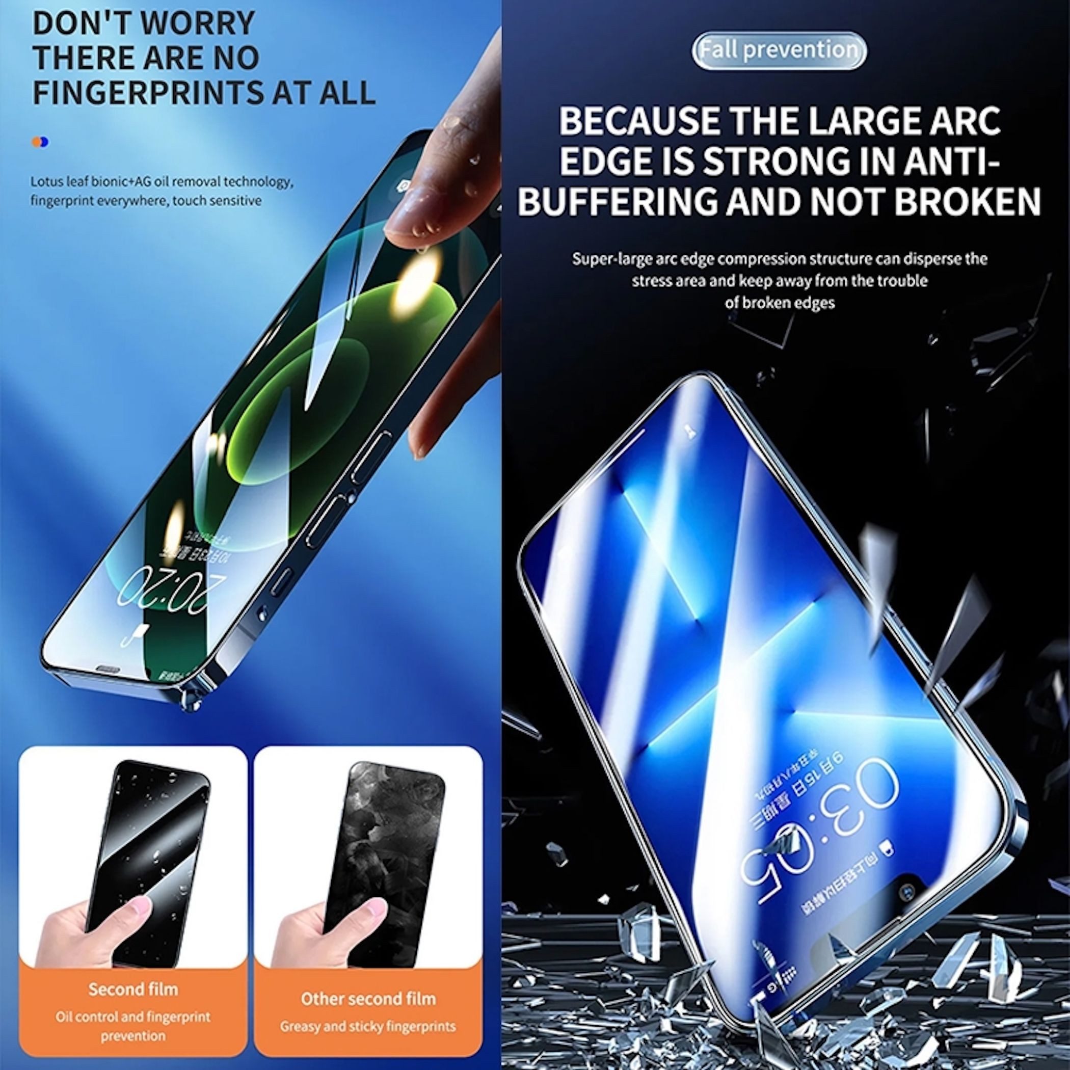 Wigento Handyhülle Für Apple iPhone 17 Pro Fast Attach Privacy 9H HD Schutzglas Schwarz, Anti-Spy, 9H gehärtet – Bild 5 von 5