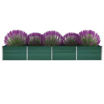 DOTMALL Hochbeet Garten-Hochbeet aus verzinktem Stahl Grün 320 x 80 x 45 cm