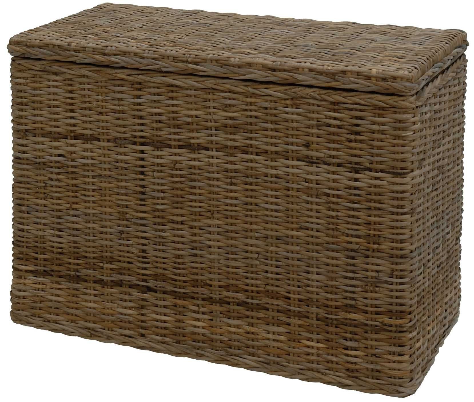 Krines Home Wäschesortierer Rattan Wäschekorb 3 günstig online kaufen