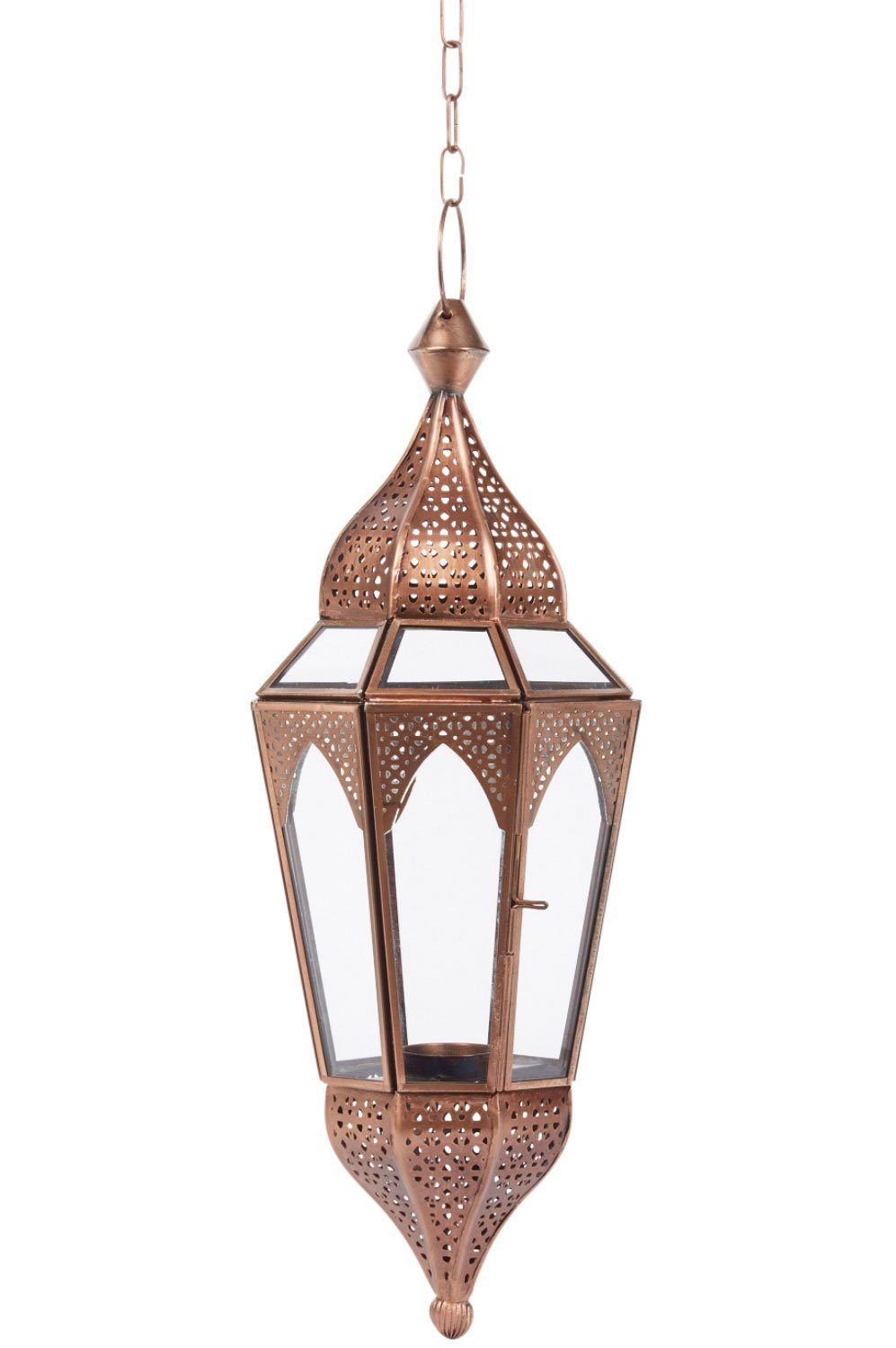 Marrakesch Orient & Mediterran Interior Hängewindlicht Orientalischer Hängewindlicht Lalita - Klar (1 St), Handarbeit