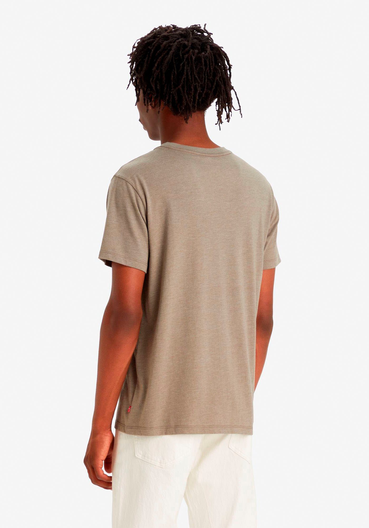Levi's® CREWNECK T-Shirt TRI-BLEND SSNL Logo-Front-Print TEE BW SM mit