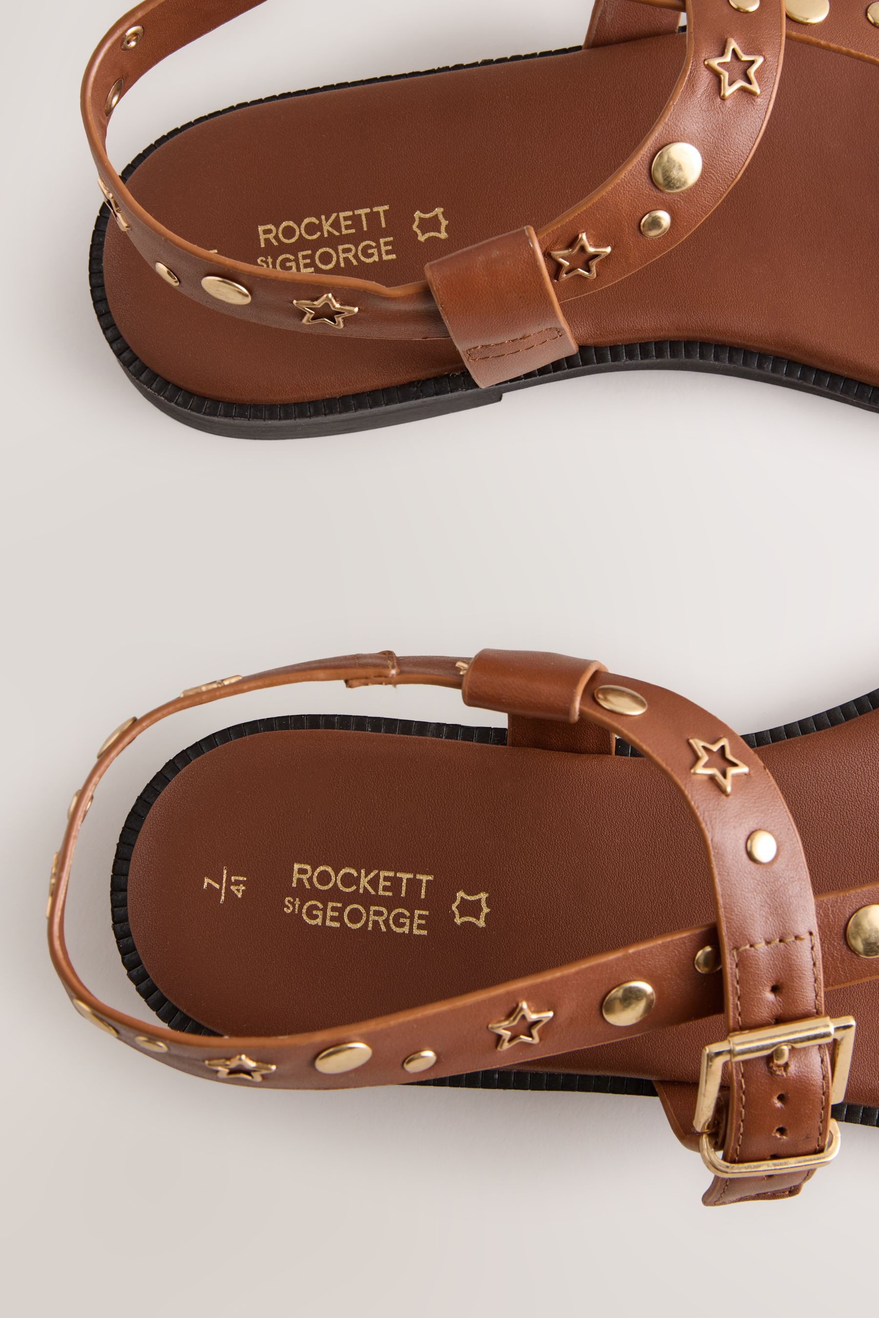 Rockett St George Rockett St George Leder-Sandalen mit Nietendetails Sandale (1-tlg)