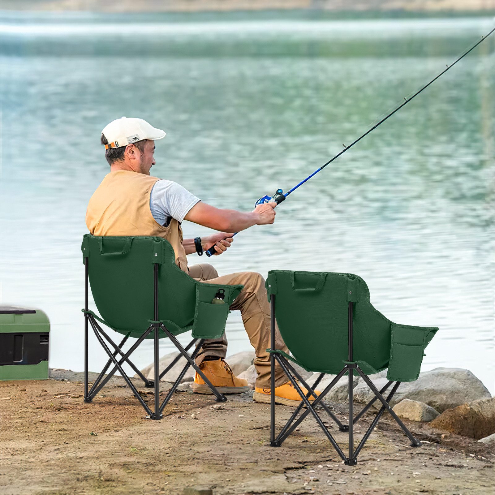 SUNULA Campingstuhl Campingstuhl Faltbar Angelstuhl Klappsessel günstig online kaufen