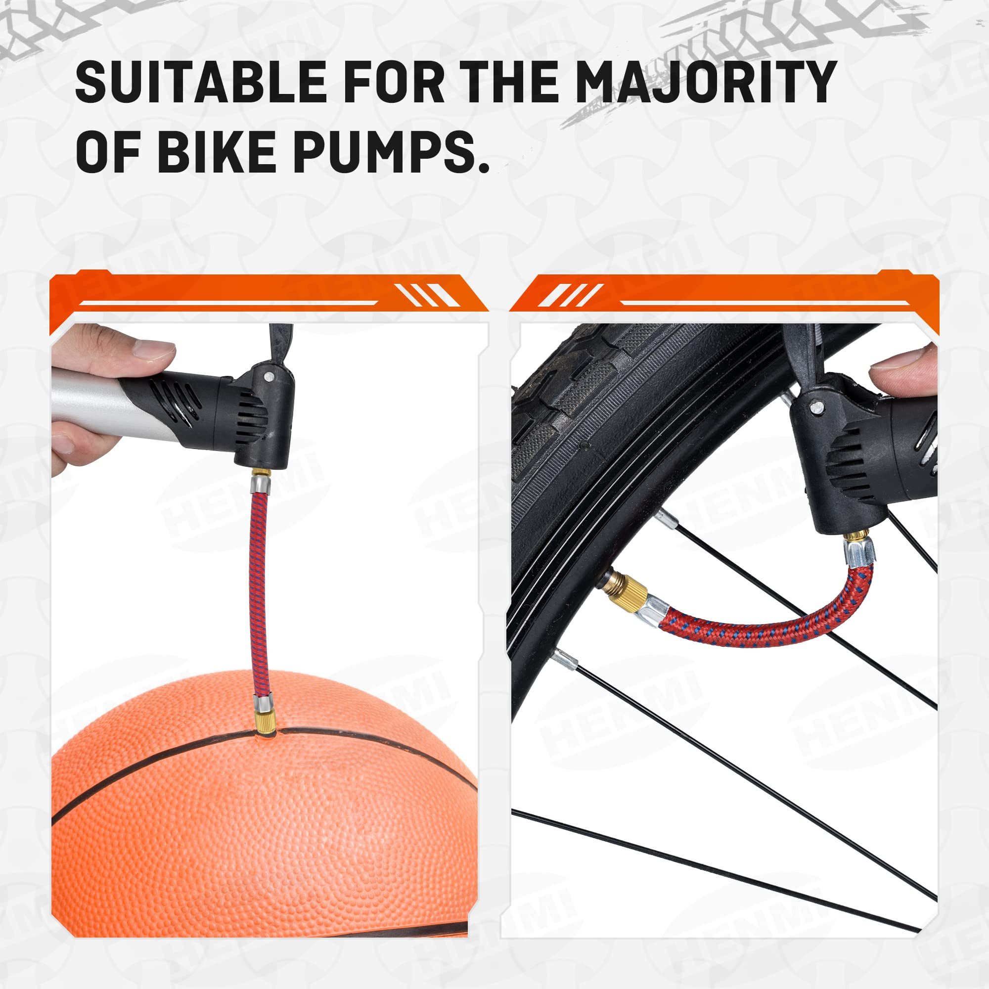 FOUORTUNATE-BEE Fahrradständer Fahrradventil Adapter Set (17-St., Alle Ventiladapter Fahrrad, Autoventil Adapter, Französisches ventil), Ballnadel, Kegelventil  – Bild 4 von 5