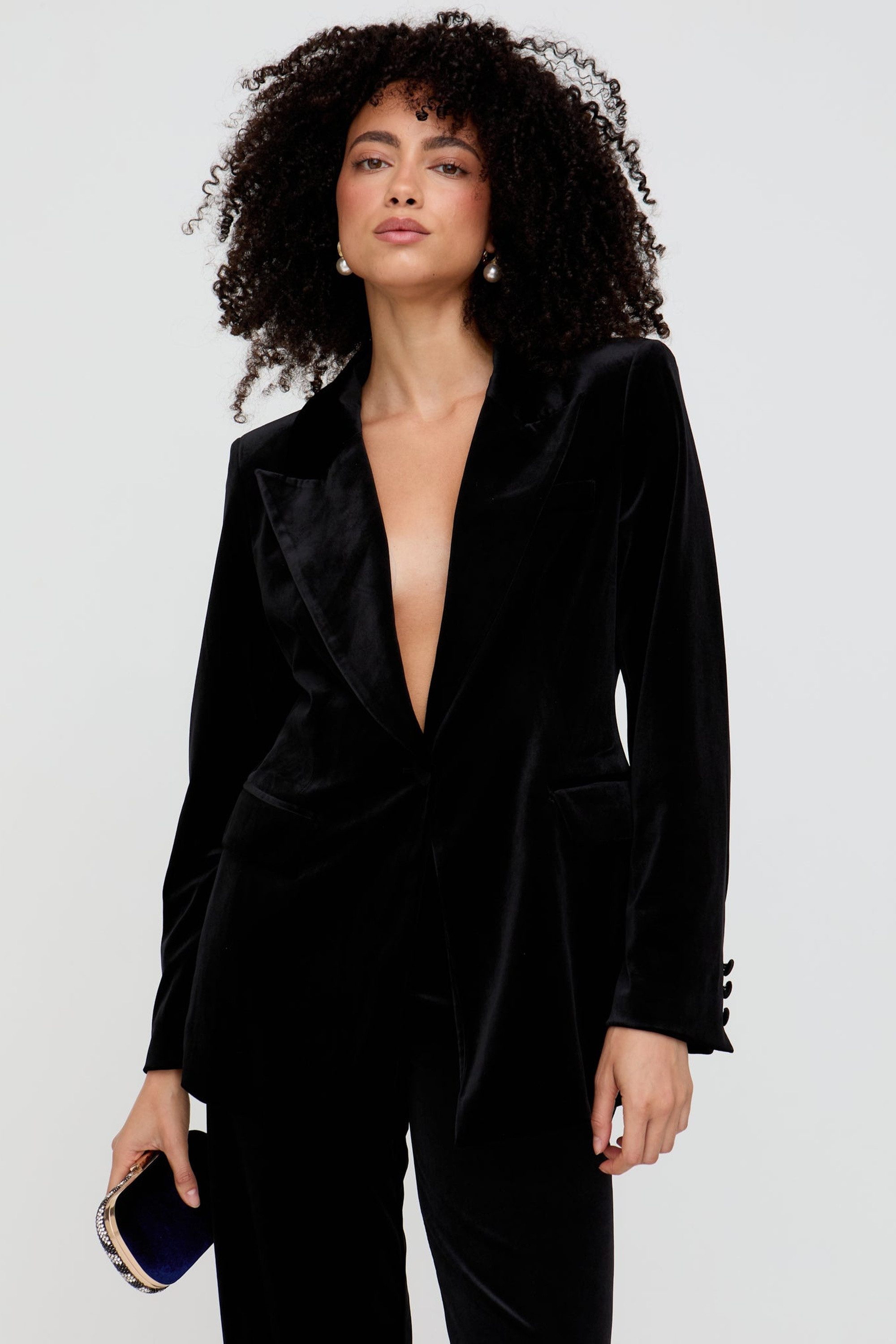 Lily and Lionel Jackenblazer Valerie Tailored Velvet Blazer Damen günstig online kaufen
