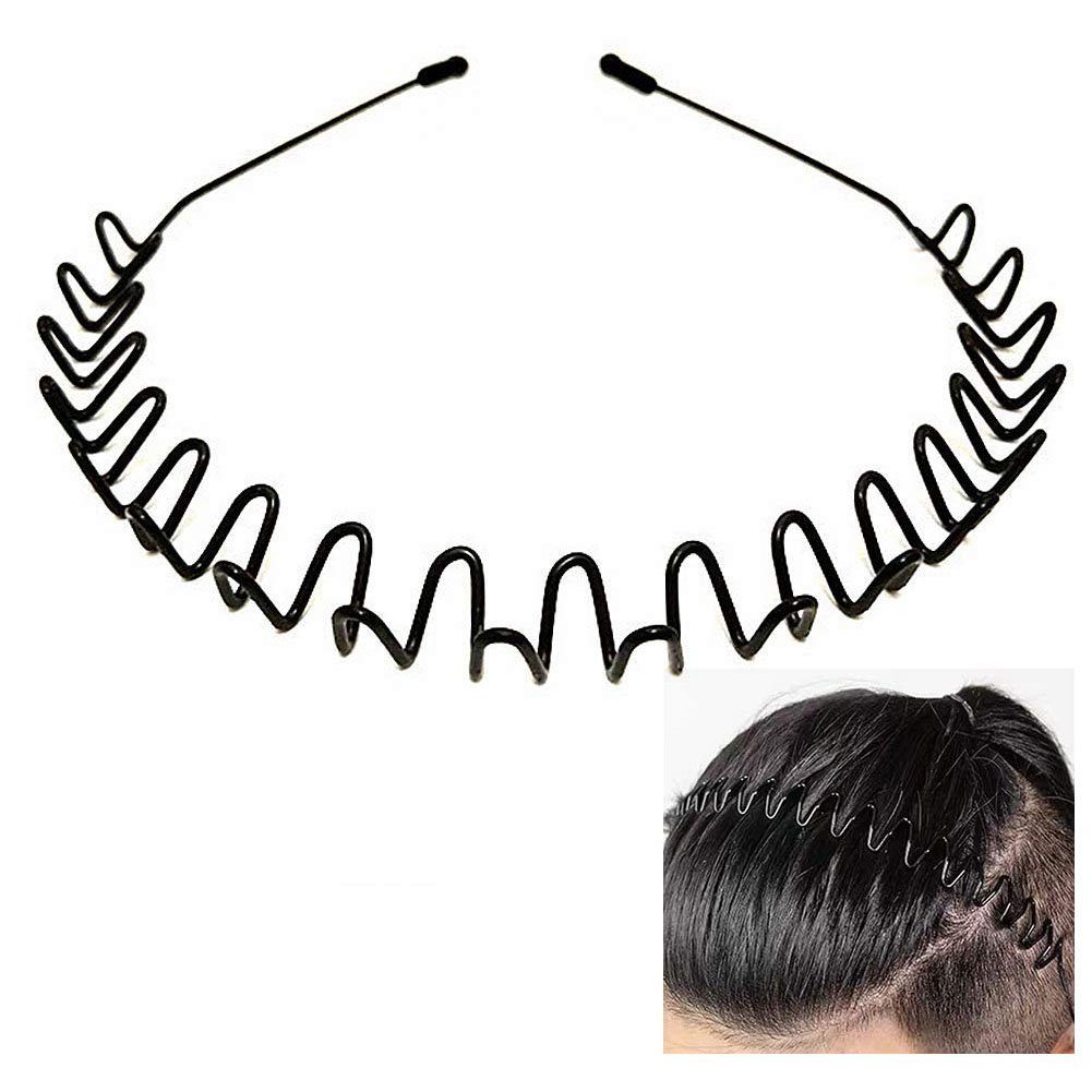 GLAMO Haarband Haarbänder für Männer Frauen,Federsport,Metall Haarband (1 Stück)