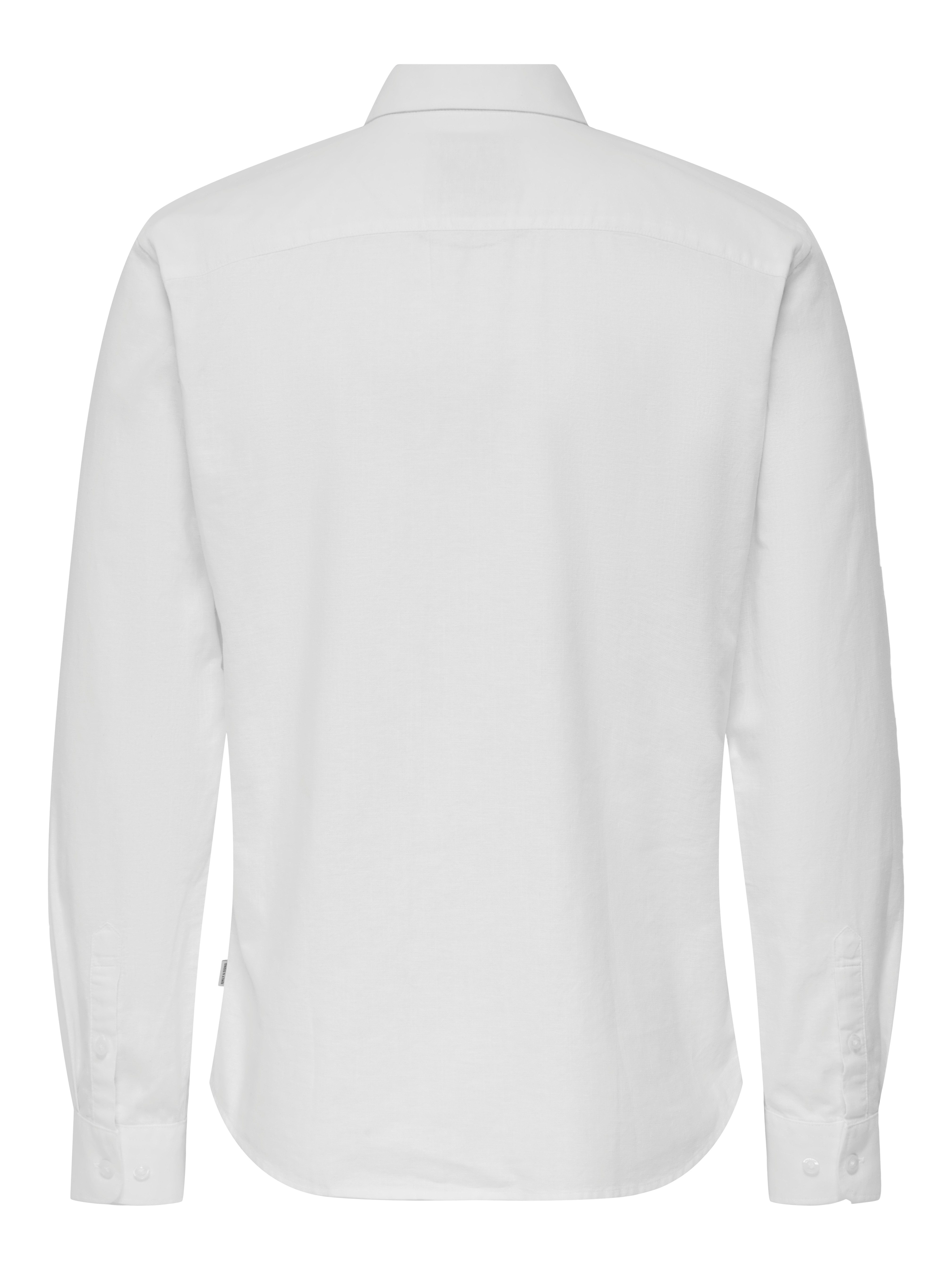 ONLY & SONS Langarmhemd ONSCANTLEY LIFE LS SOLID LINEN SHIR OTL