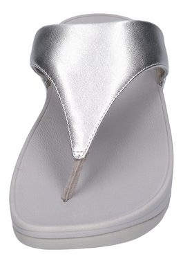 Fitflop Lulu Leather Zehentrenner Silver