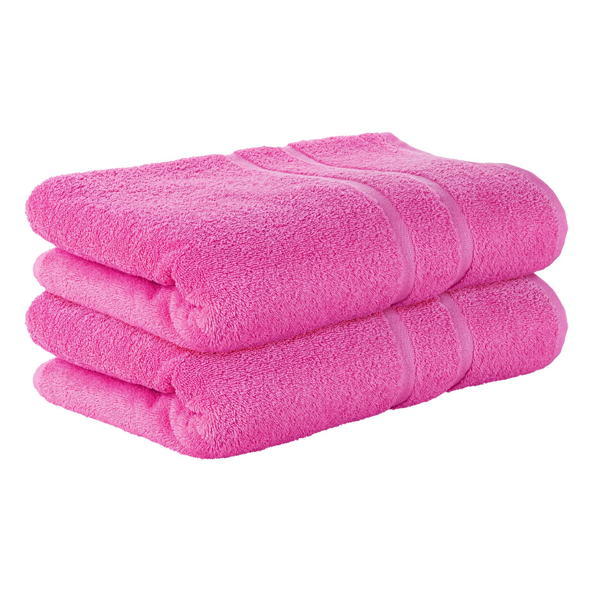 StickandShine Badetuch Frottee 500GSM Frottee 100% 2er Pink 100x150 Stück Baumwolle Badetücher Badetuch x 150, aus Premium in 500g/m² Set Pack) Baumwolle (2 100% cm 100