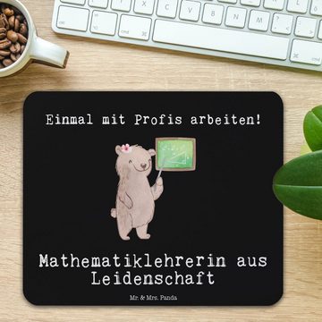Mr. & Mrs. Panda Mauspad Mathematiklehrerin Leidenschaft - Schwarz - Geschenk, Mathelehrerin, (1-St), Rutschfest