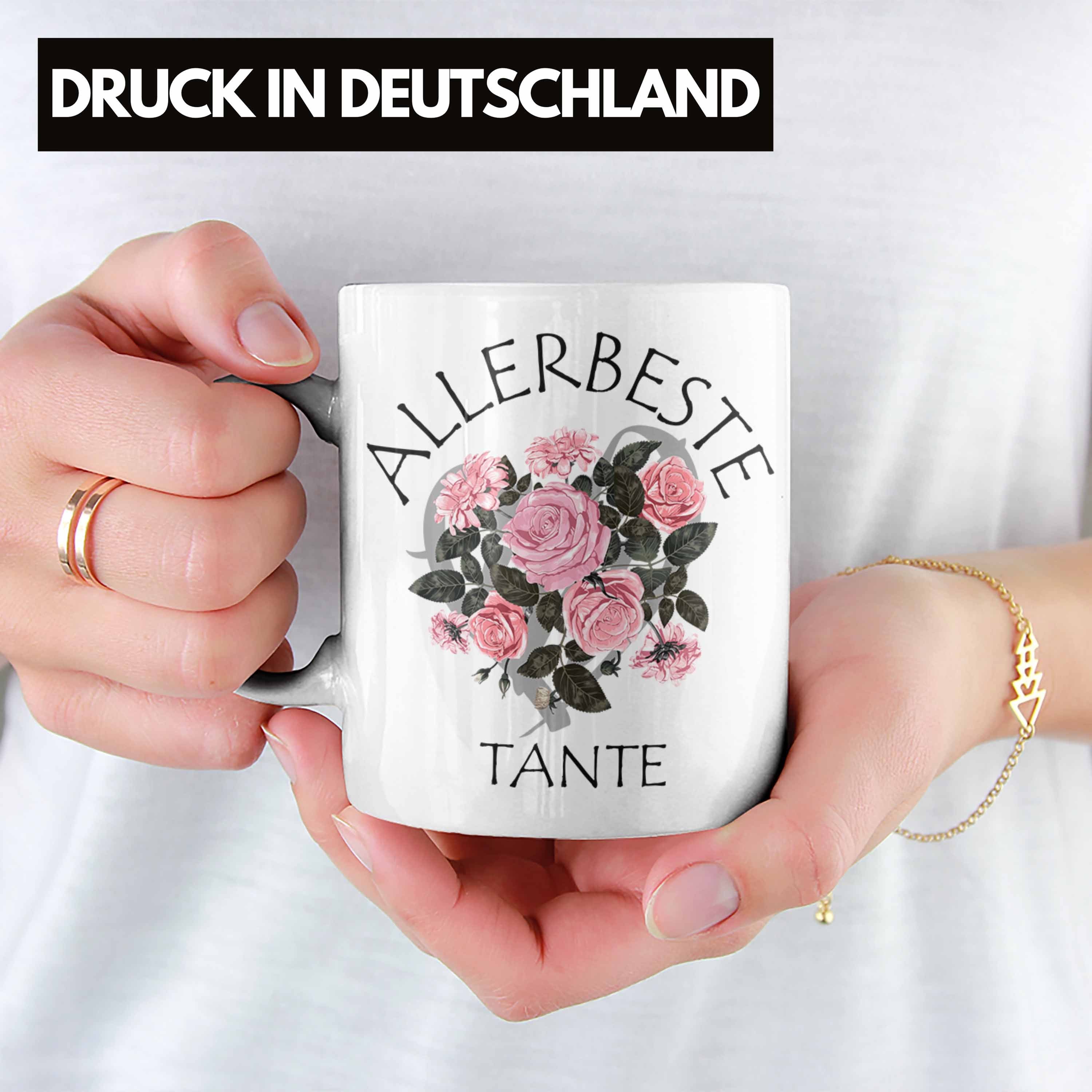 für Beste - Geburtstag Tasse Kaffeetasse Trendation Beste Tante Weiss Welt Geschenk Tasse Trendation der Tante Geschenkidee