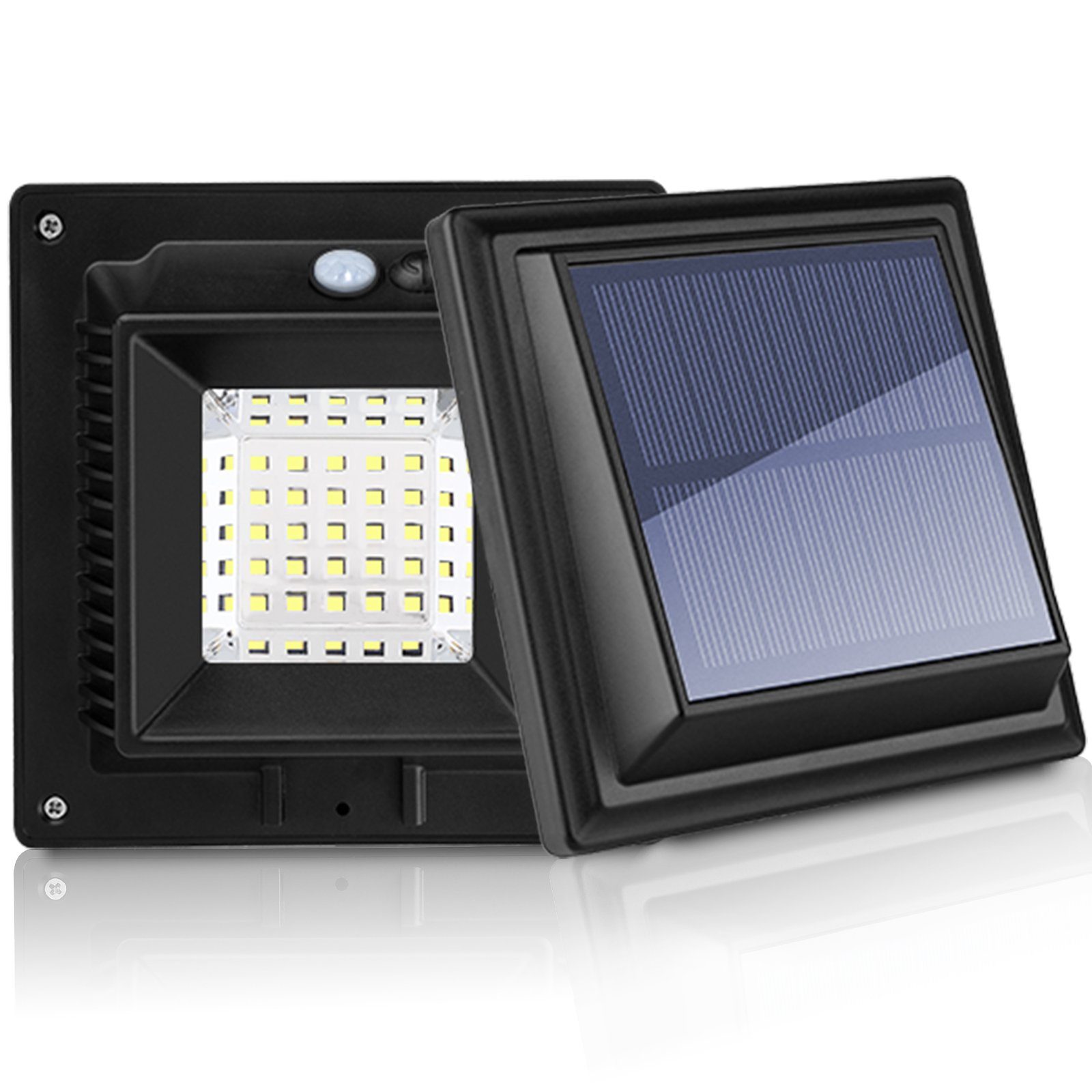 8x12LEDs PIR Sensor Solarlampe Wandleuchte mit Bewegungsmelder Dachrinnen Licht 