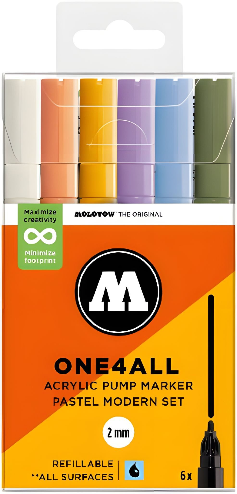 MOLOTOW Malstift Acrylmarker One4All 127HS Pastel Modern Set