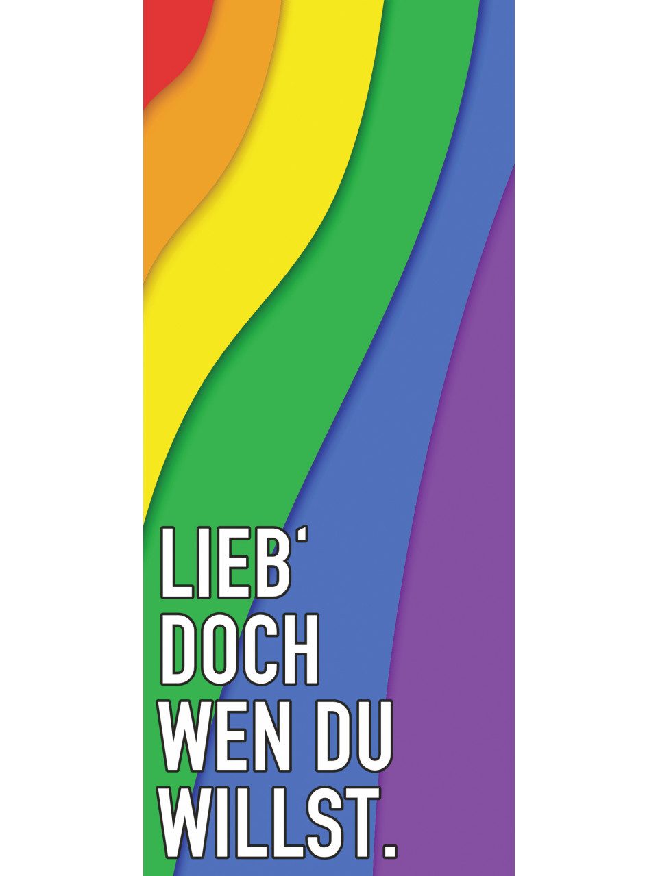 Hermann Schütz Aufkleber Hermann Schütz Aufkleber Lieb doch wen du willst