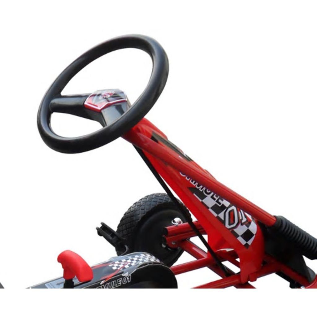 56 96 Trampelauto Tretfahrzeug Go Kart Tretfahrzeug Rot cm Kinderfahrzeug 60 x x vidaXL