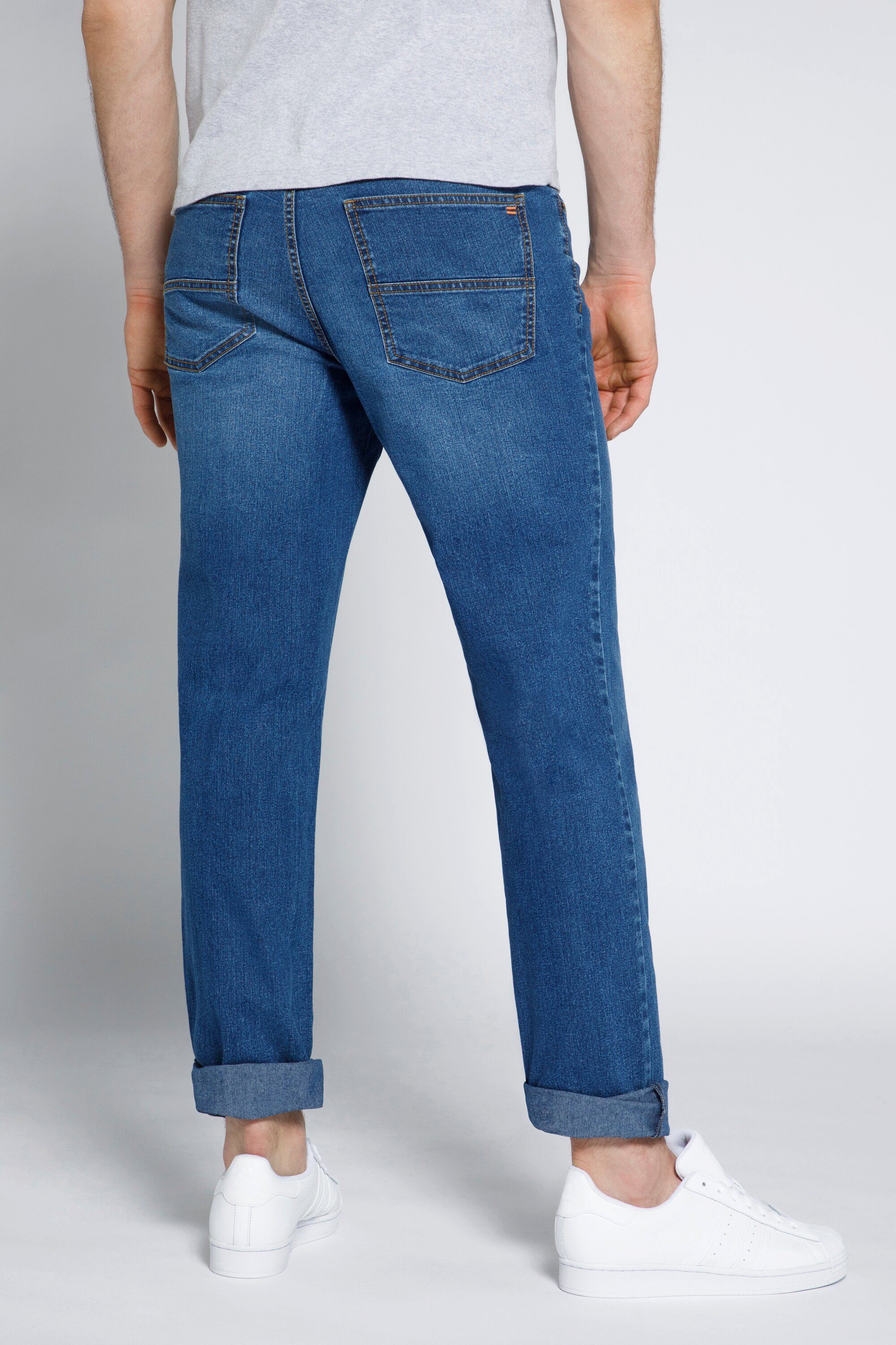 denim 5 Jeans Bauch Pocket STHUGE blue STHUGE Regular Fit 5-Pocket-Jeans Fit