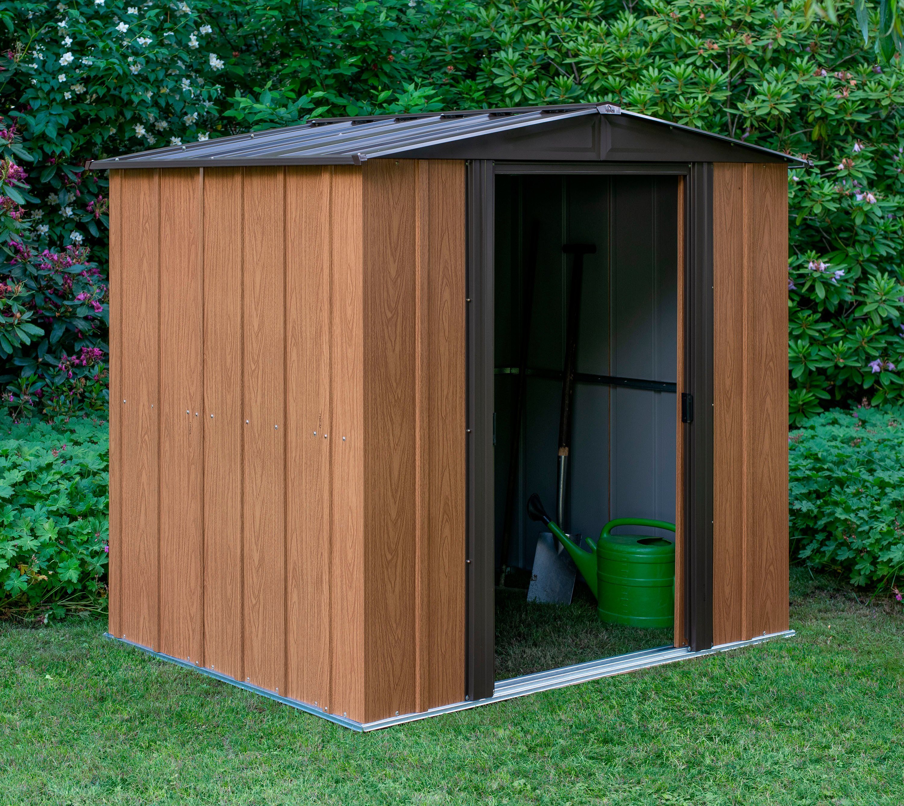 Thumbnail - SPACEMAKER Gerätehaus Woodlake, BxT: 194x151 cm, Metall