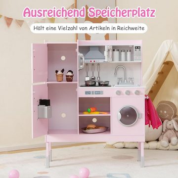 KOMFOTTEU Spielküche, mit Licht- & Soundeffekt, für Kinder ab 3