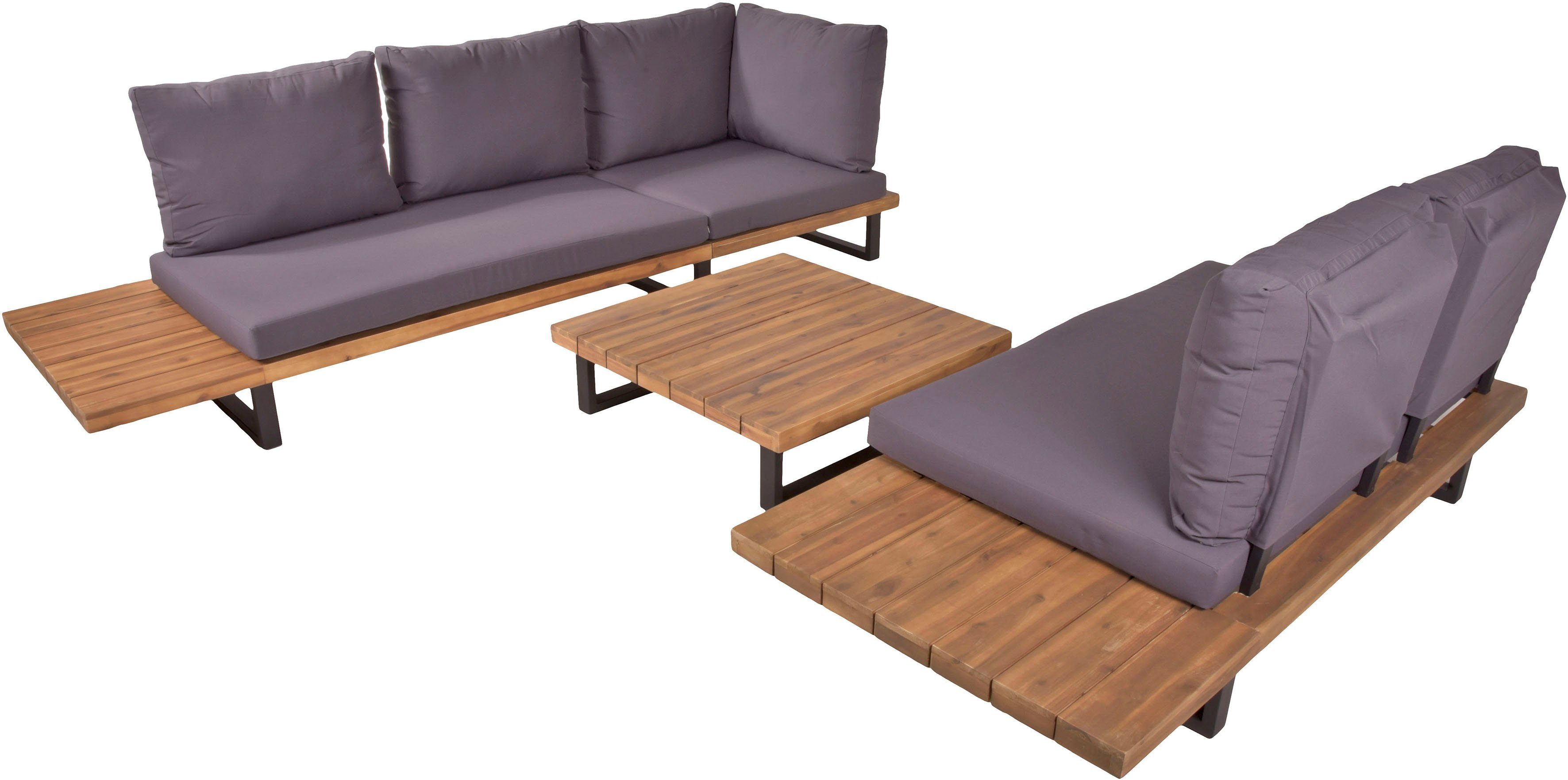 Garden Pleasure Gartenlounge-Set ACAPULCO, (4-tlg)