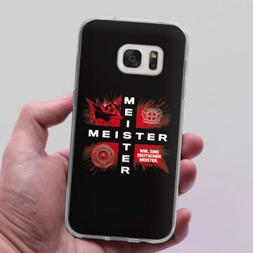 DeinDesign Handyhülle Bayer 04 Leverkusen Meister Offizielles Lizenzprodukt, Samsung Galaxy S7 Silikon Hülle Bumper Case Handy Schutzhülle