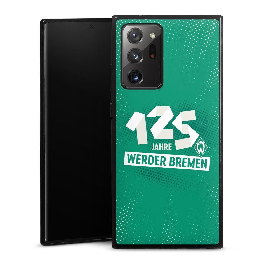 DeinDesign Handyhülle 125 Jahre Werder Bremen Offizielles Lizenzprodukt, Samsung Galaxy Note 20 Ultra 5G Silikon Hülle Bumper Case