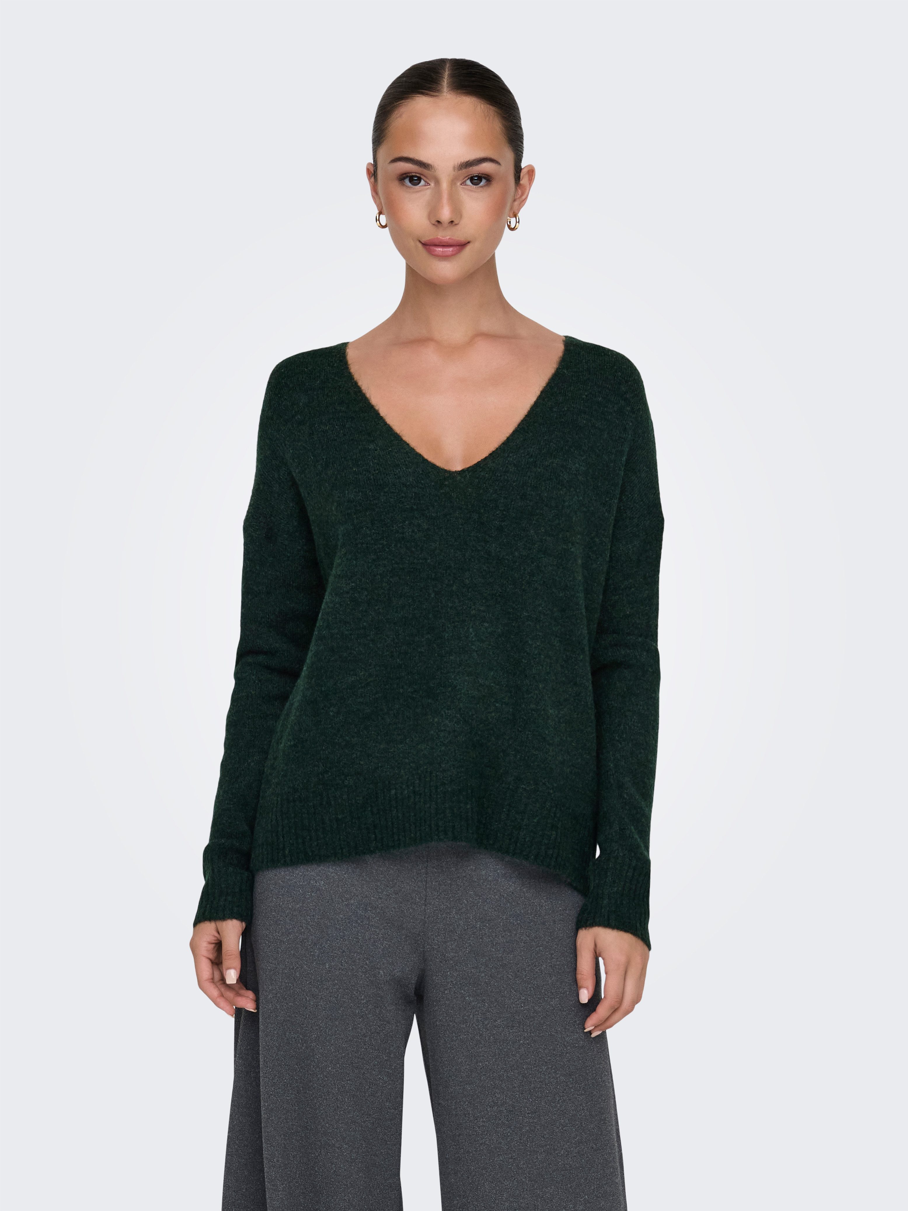 JDY V-Ausschnitt-Pullover JDYELANORA L/S V-NECK PULLO. KNT NOOS mit leicht günstig online kaufen
