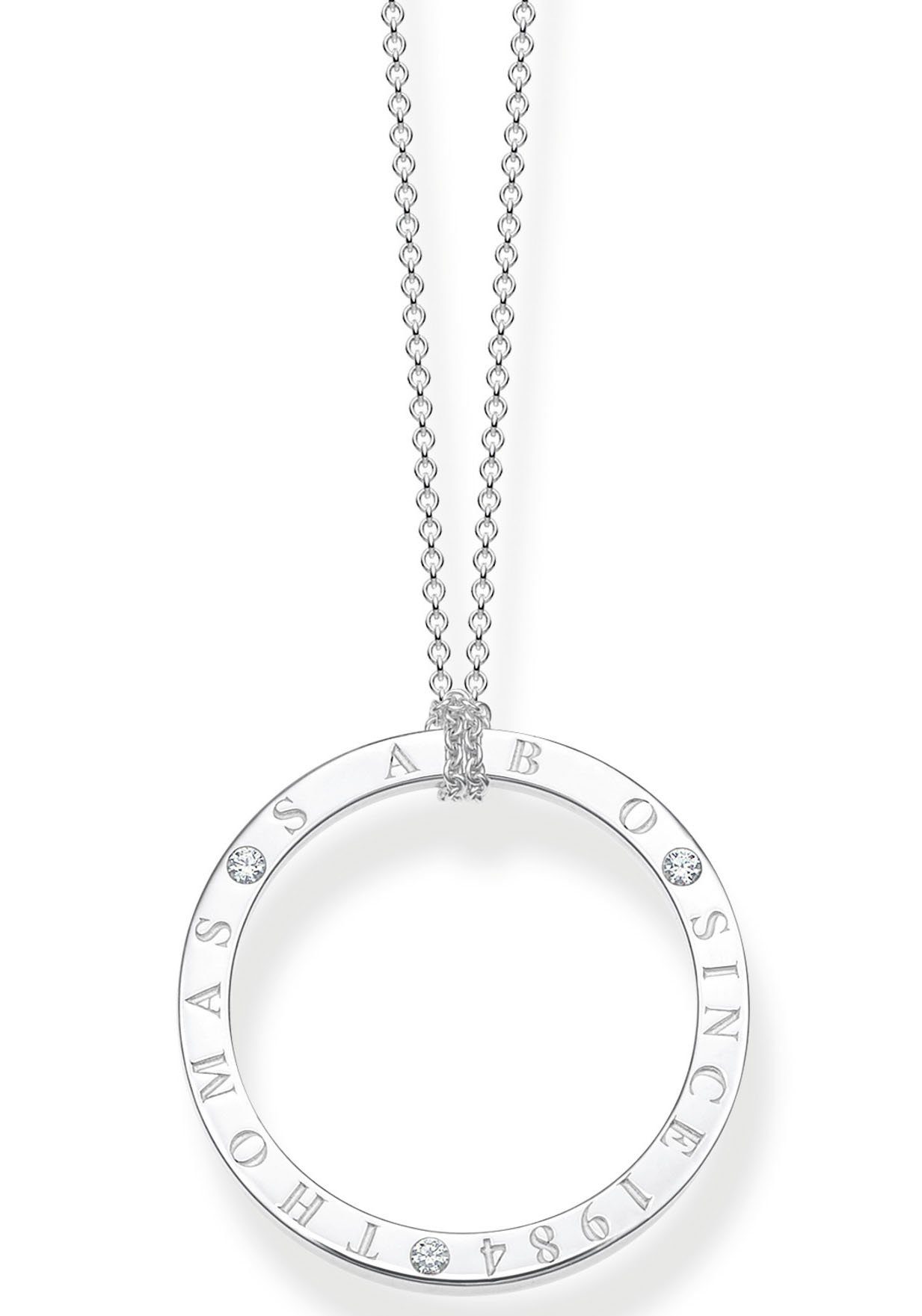 THOMAS SABO Kette mit Anhänger Kreis si...