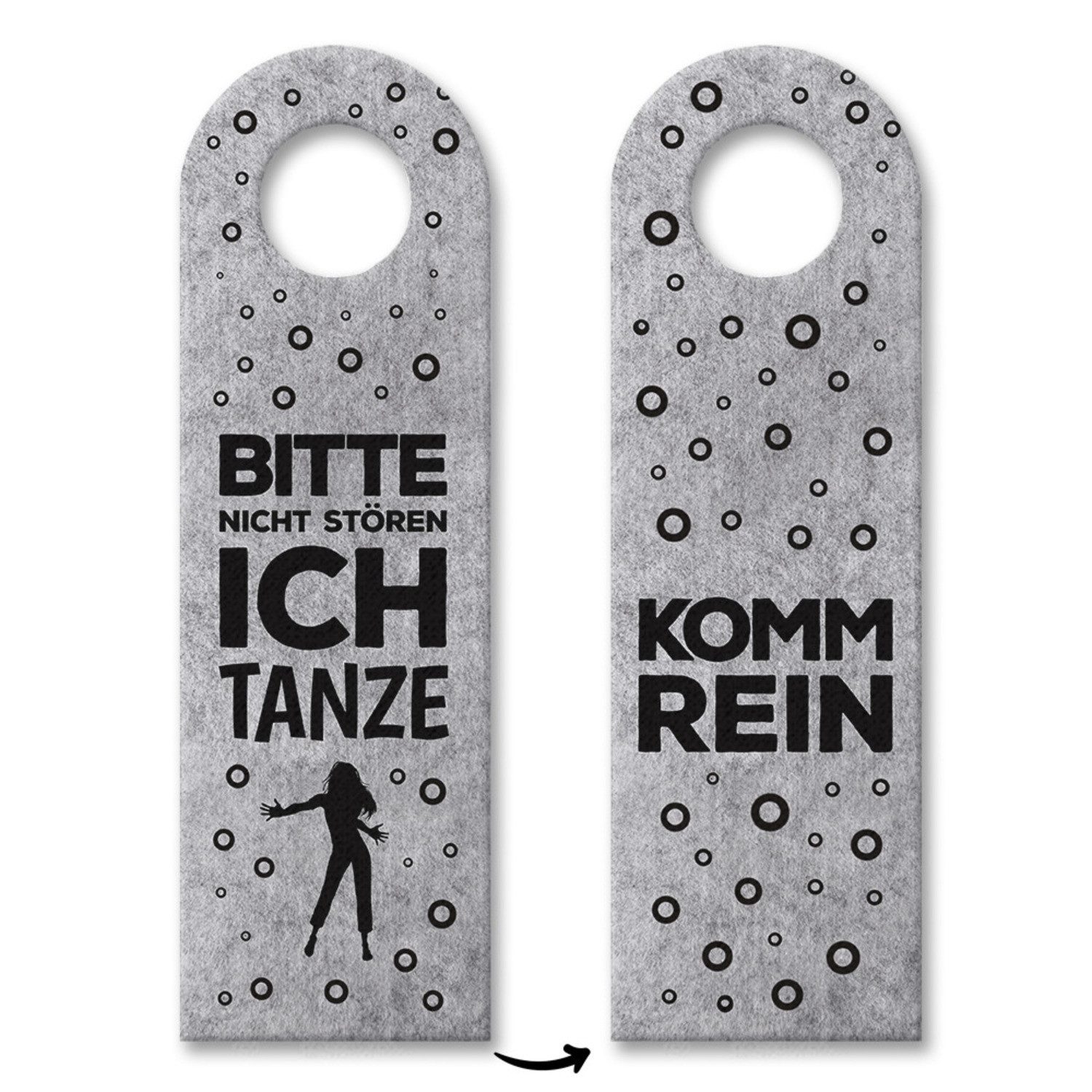 Dekohänger 10x Bitte nicht stören ich tanze! Türhänger Türanhänger Türschild