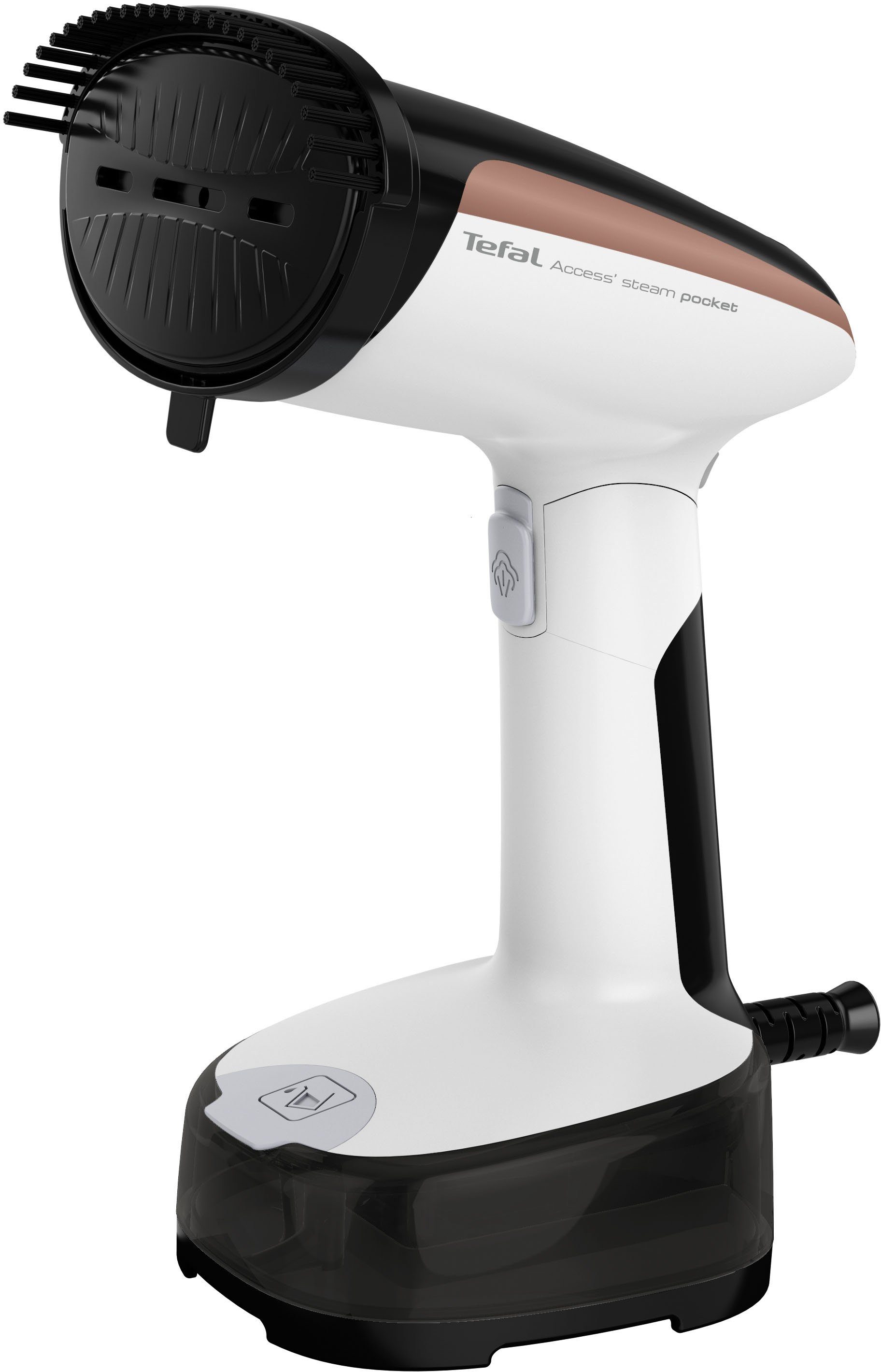 Tefal Dampfbürste Access Steam Pocket, 1300 W, Steamer mit nur 15 Sekunden Aufheizzeit, 1300 W, kompaktes Design, klappbar, keimvernichtend, 120 ml Wassertank, DT3030