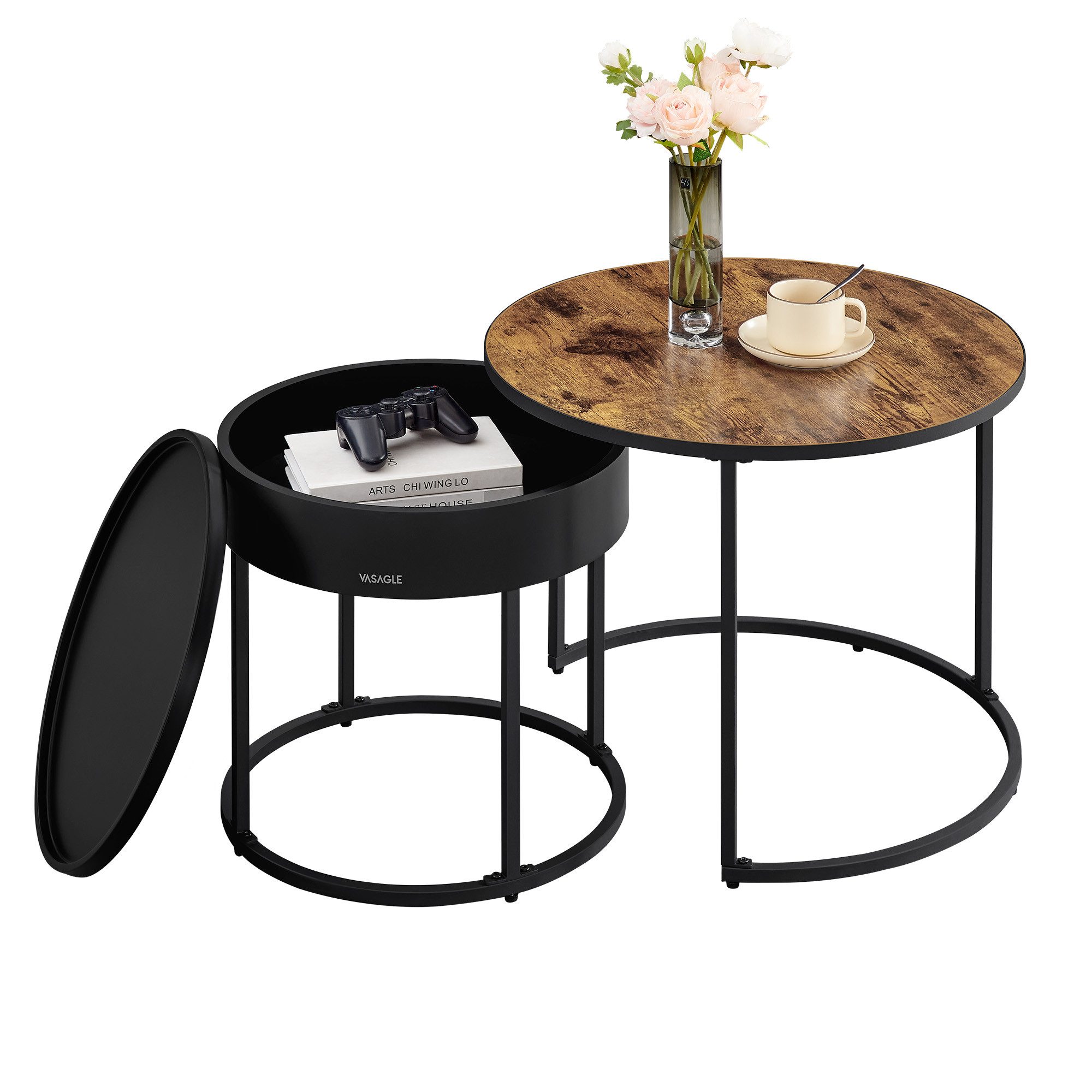 VASAGLE Couchtisch (2er Set), Satztisch für günstig online kaufen