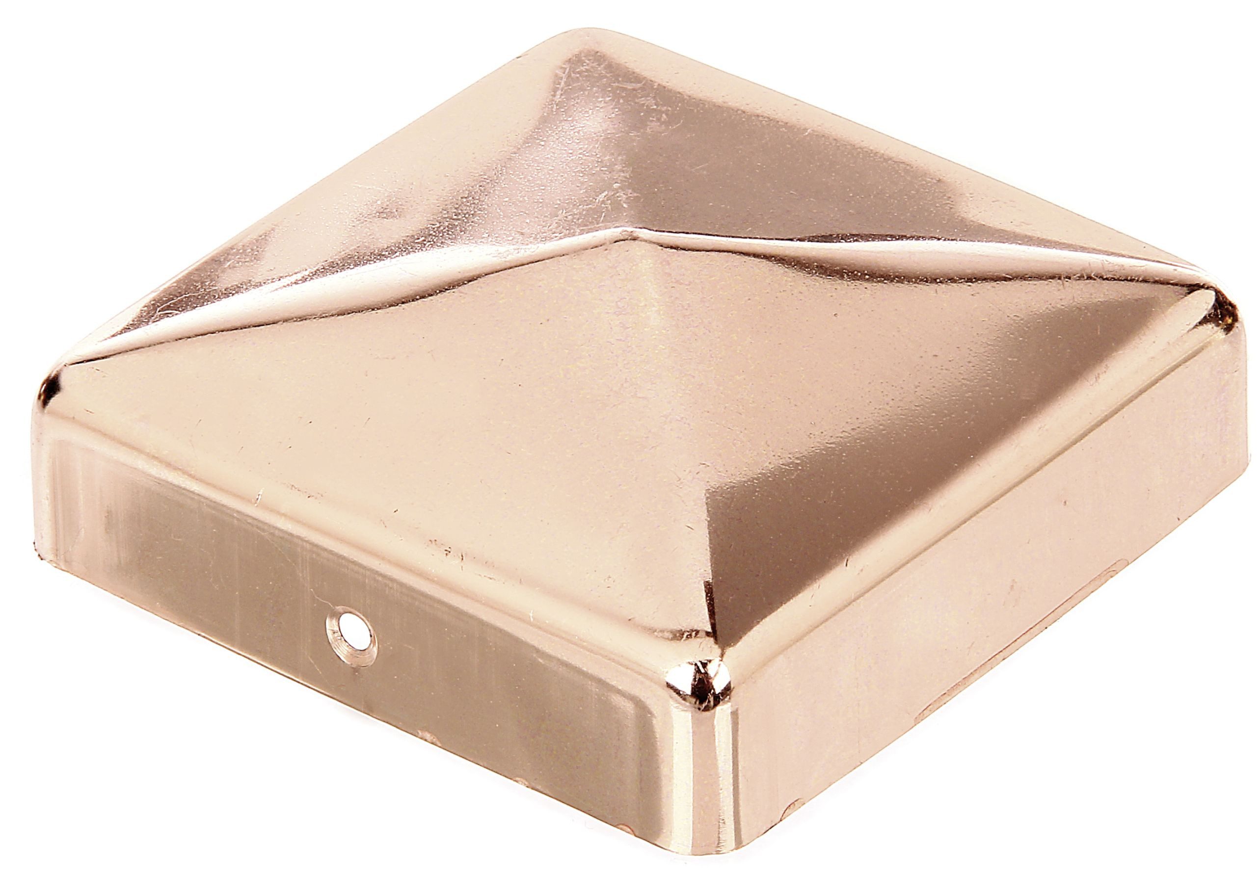 Alberts Zaunriegel PF-Kappe f.Holz,flach,CU,zapo,90x90KAR 10 Stk., 10x Pfostenkappe für Holzpfosten Kupfer 90x90 mm Zaunkappe Abdeckkappe