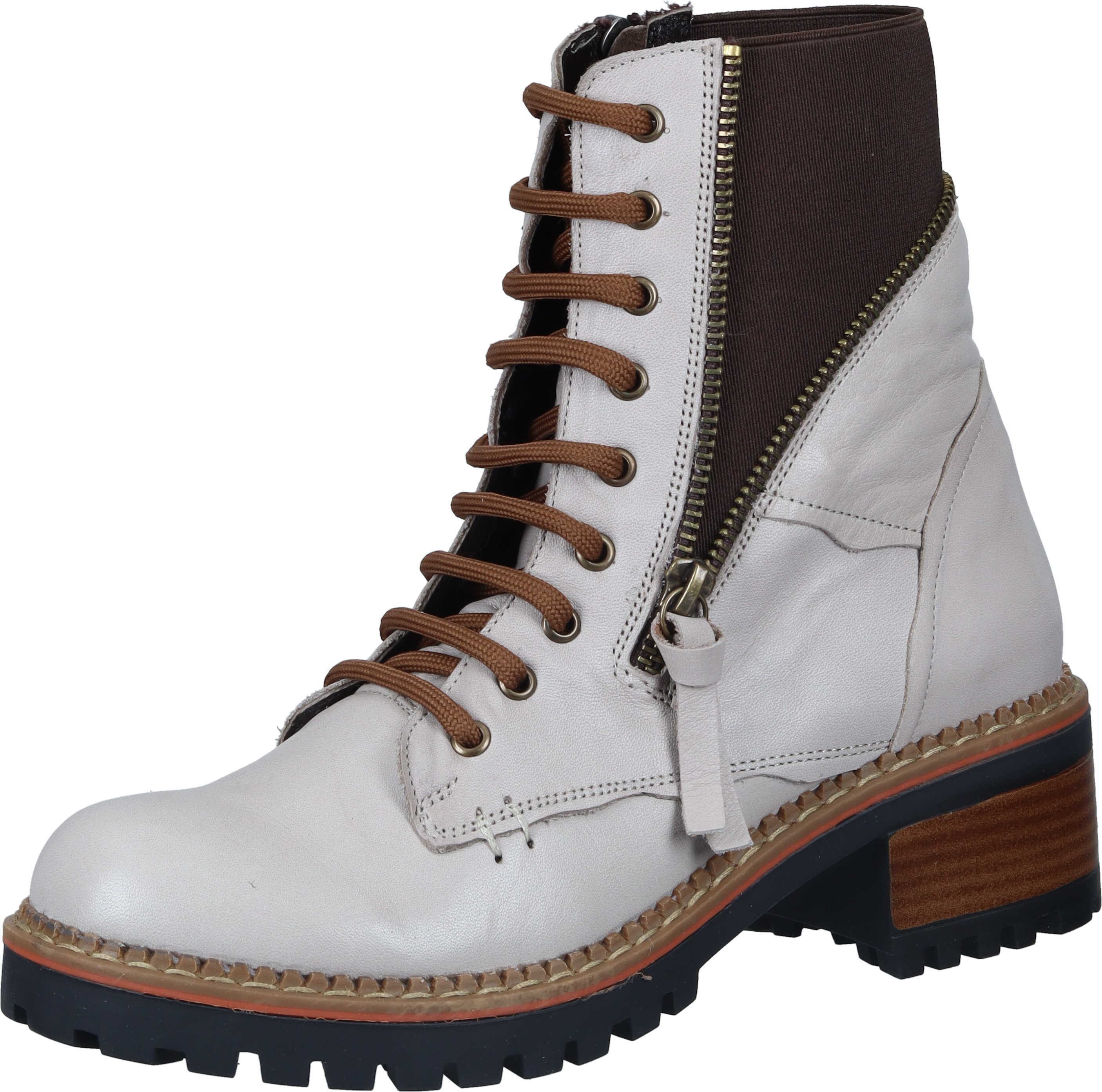 Manitu Сапогиetten Schnürstiefelette mit Gummizug