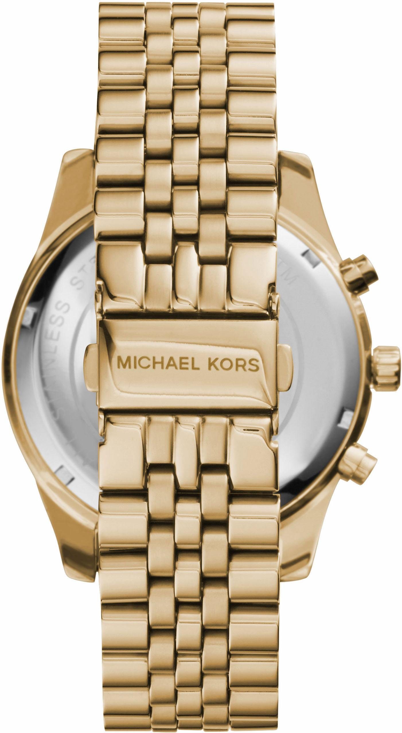 MICHAEL KORS Chronograph LEXINGTON MK8281, Quarzuhr, Armbanduhr, Herrenuhr, Stoppfunktion, Edelstahlarmband