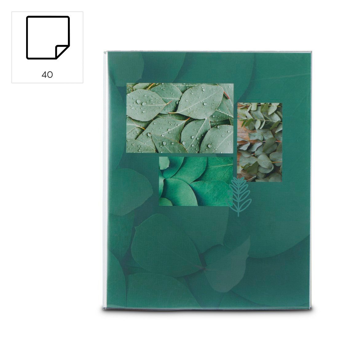 Hama Einsteck-Fotoalbum Fotoalbum Softcover-Album "Singo II", für 80 Fotos 10x15cm, Leaves