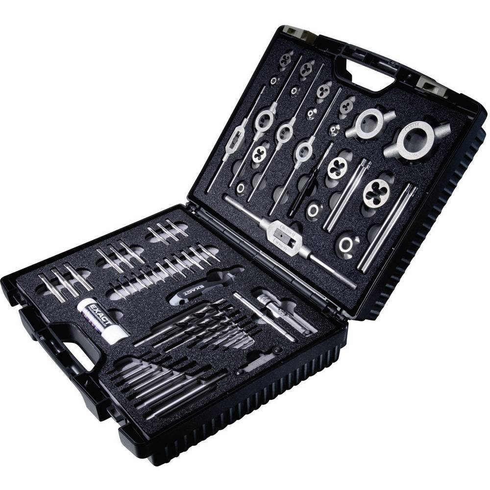 Gewindeschneider HSS Hand- und Maschinengewindebohrer-Sortiment 61tlg 70511