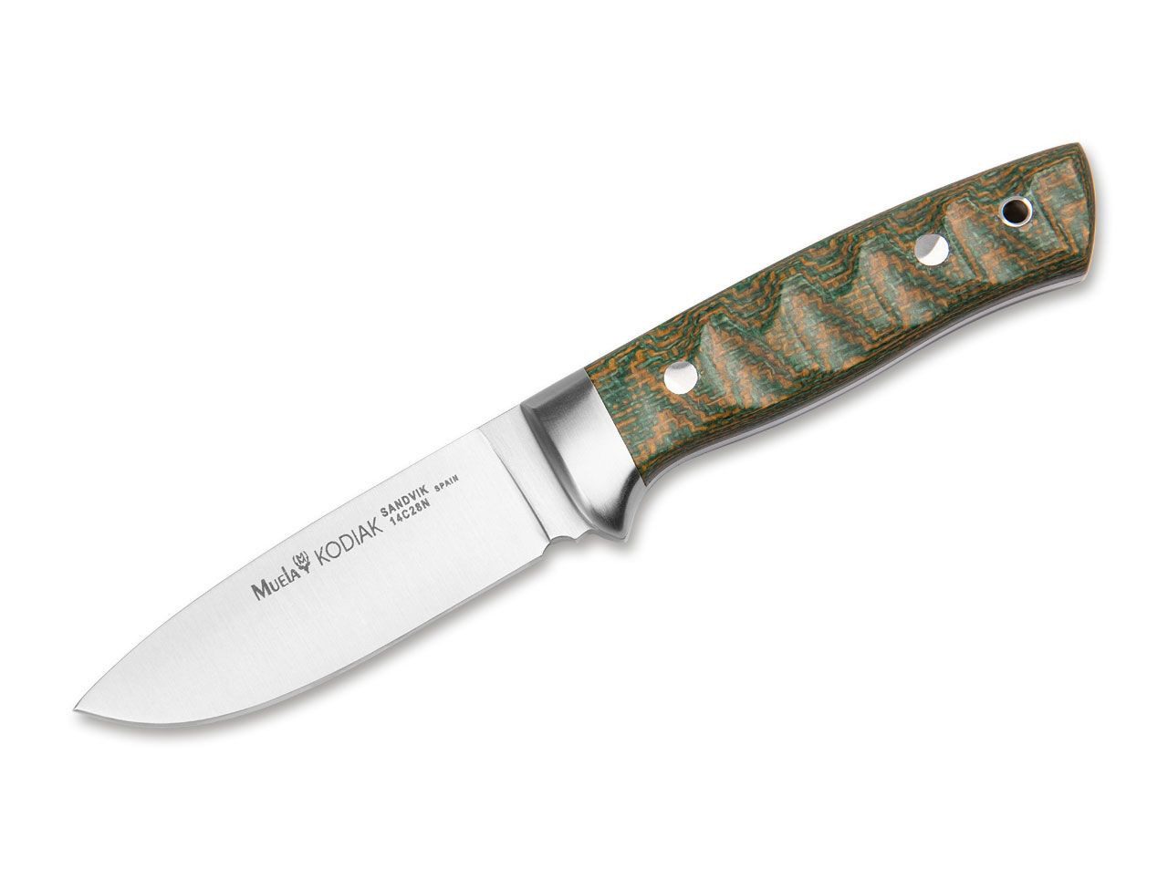 Muela Taschenmesser Feststehendes Messer Kodiak Combo Micarta II