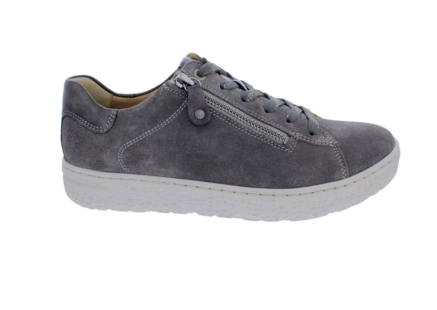 Hartjes Hartjes Halbschuh Phil 162.1401/99 49.49, Velourleder, Grau - Granit, Schnürschuh