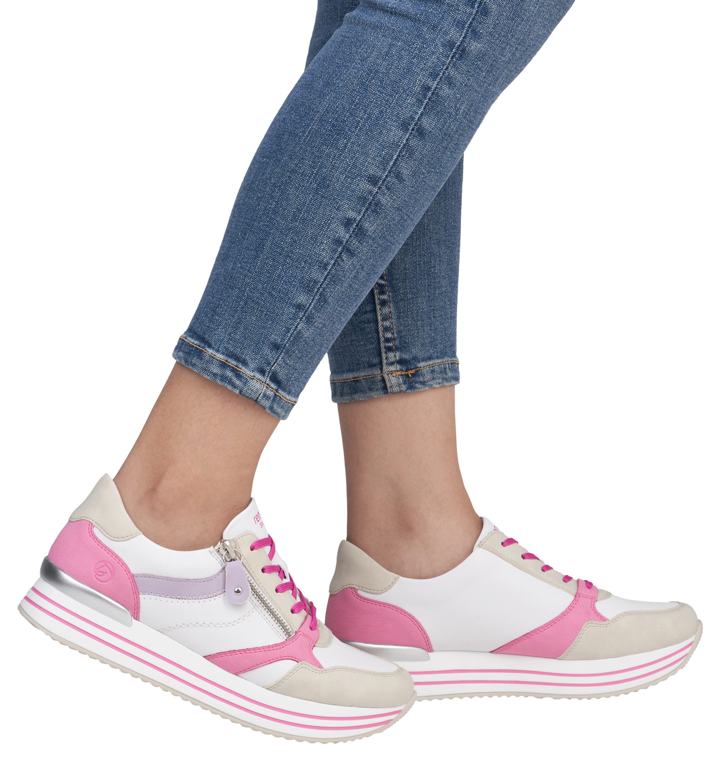 Remonte Plateausneaker, Freizeitschuh, Halbschuh, Schnürschuh mit günstig online kaufen