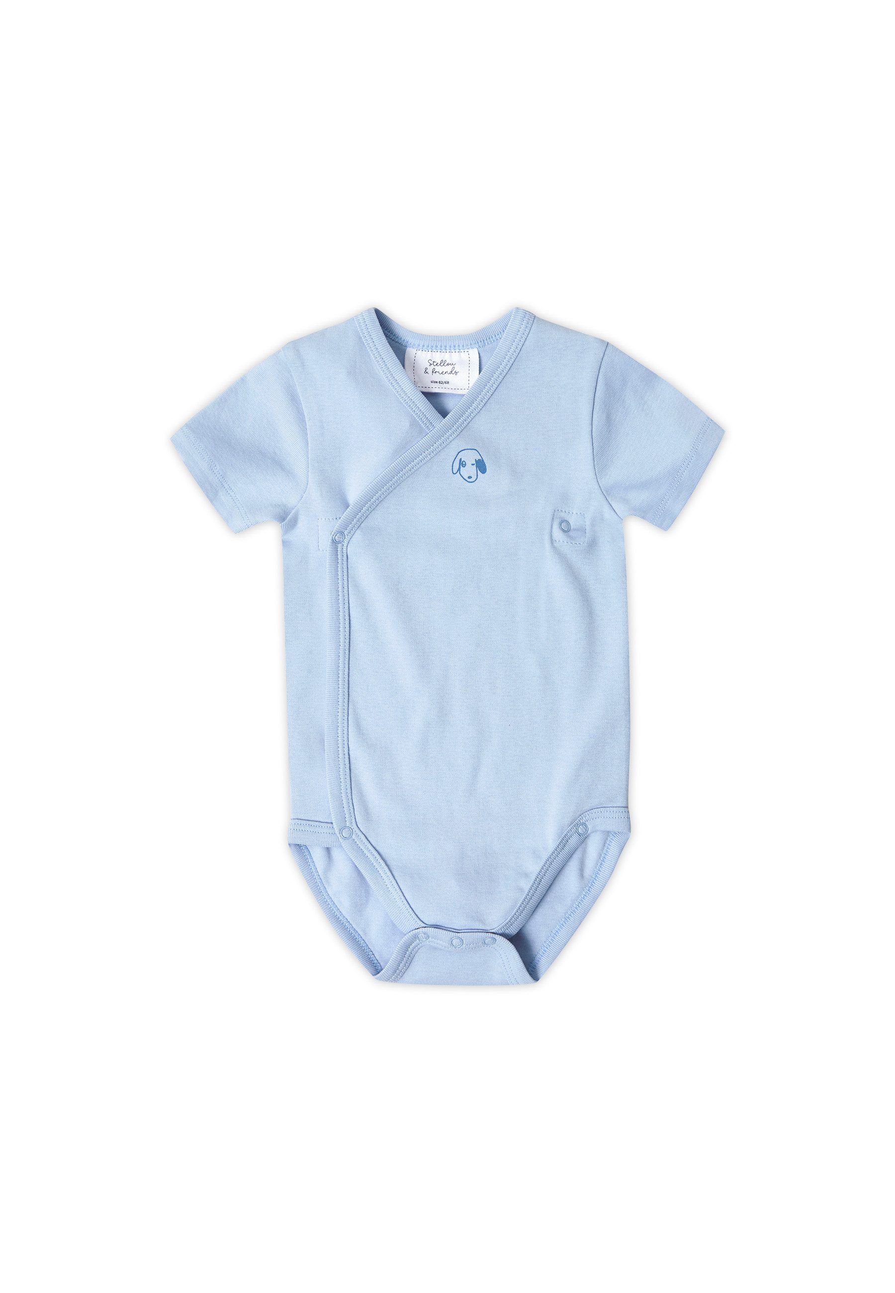 Stellou & friends Kurzarmwickelbody Baby Set (3tlg) - kuschelweiches Kurzarm-Wickelbody Set Jungs Mädchen (Set, 3er-Pack) Baby Set (3tlg) - kuschelweiches Kurzarm-Wickelbody Set Jungs Mädchen