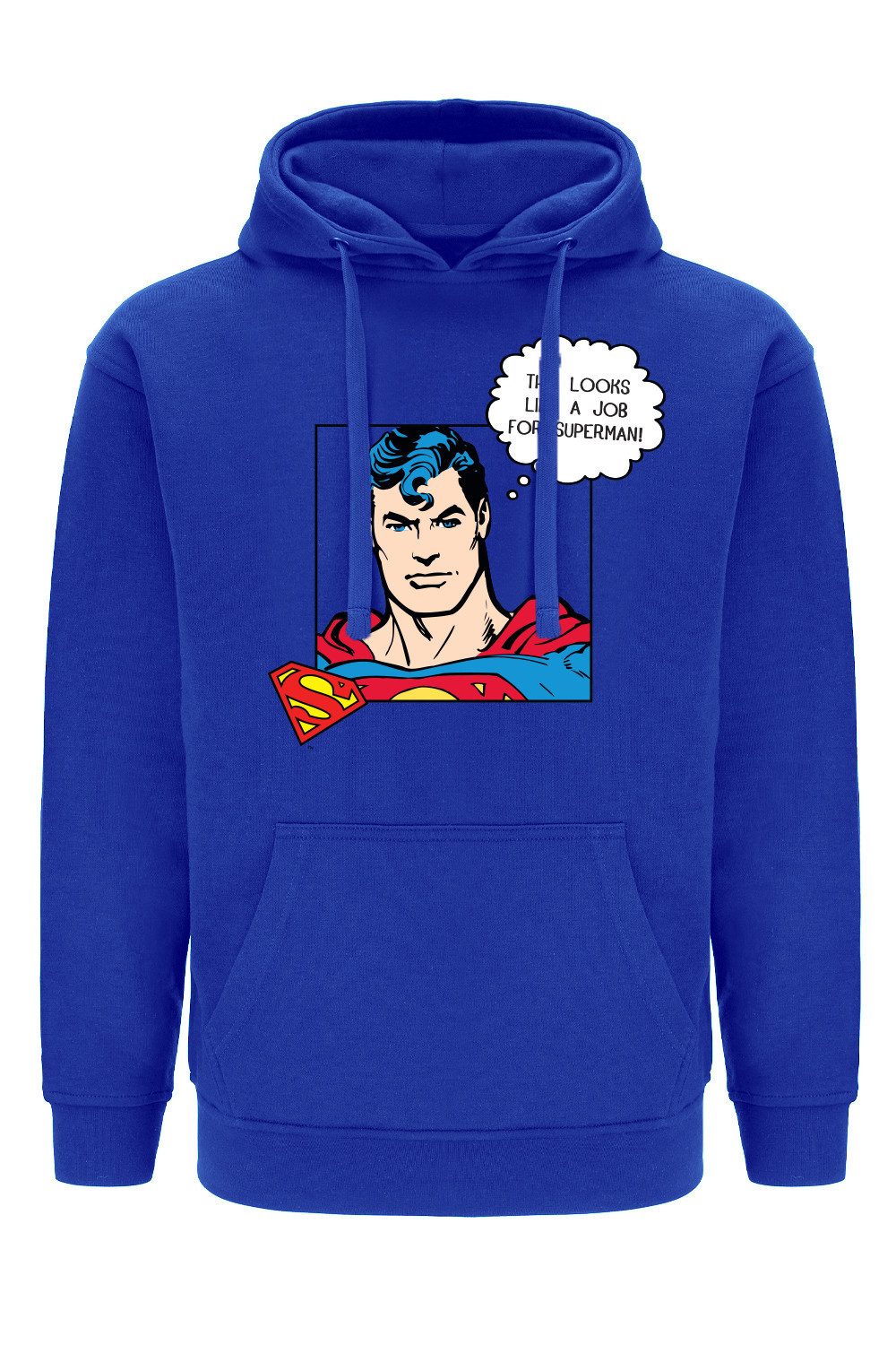 Superman Kapuzenpullover Herren Kapuzenpullover Hoodie Superman 037 DC Blau