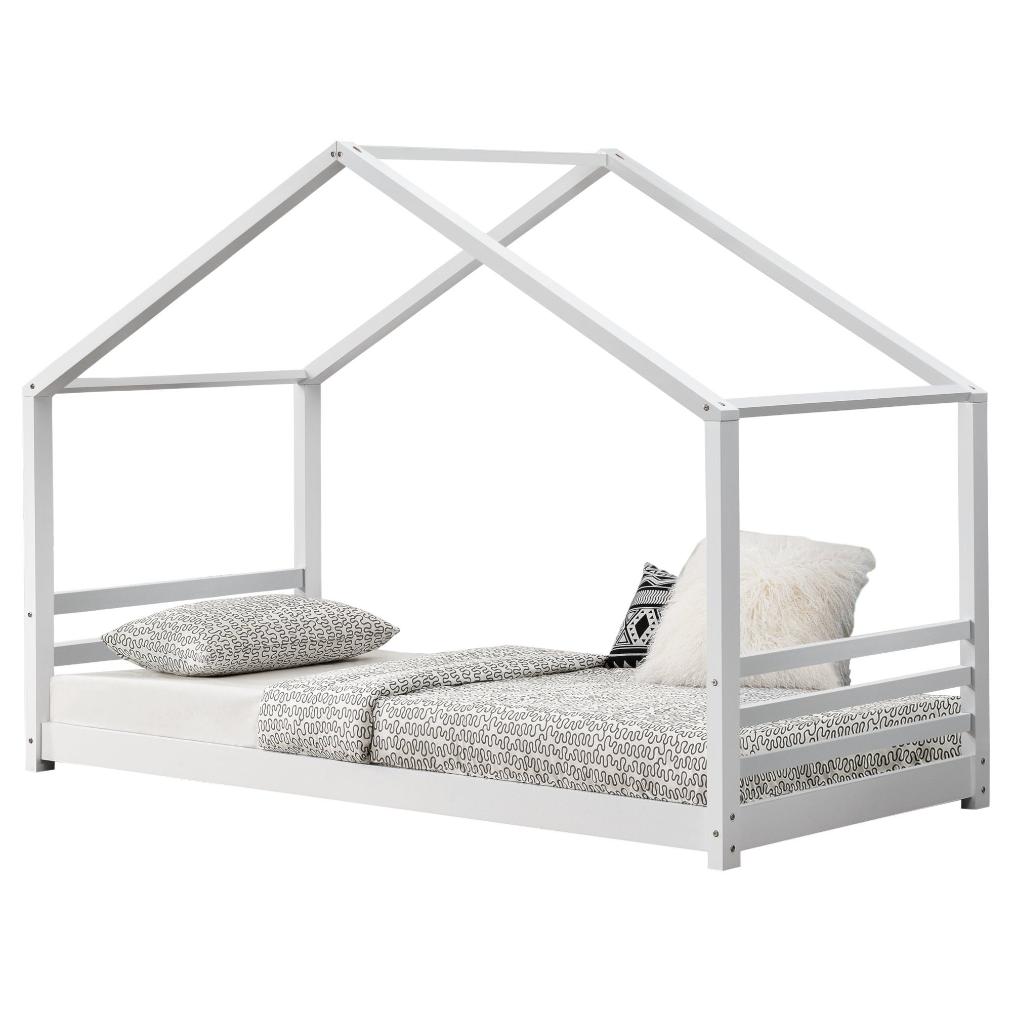 en.casa Kinderbett, »Vardø« Hausbett 90x200cm Kiefernholz günstig online kaufen