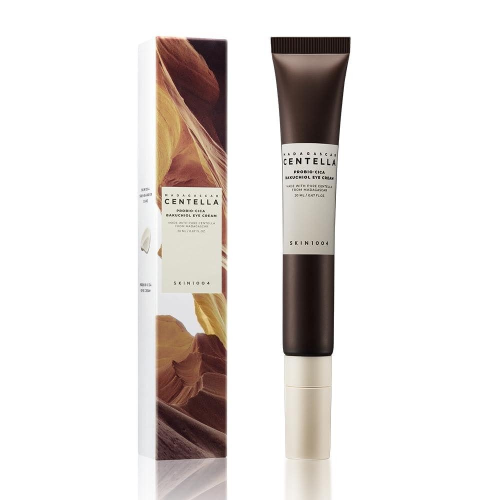SKIN1004 Augencreme Madagascar Centella Probio-Cica Bakuchiol Eye Cream 20ml, fermentierte Centella Asiatica aus Madagaskar